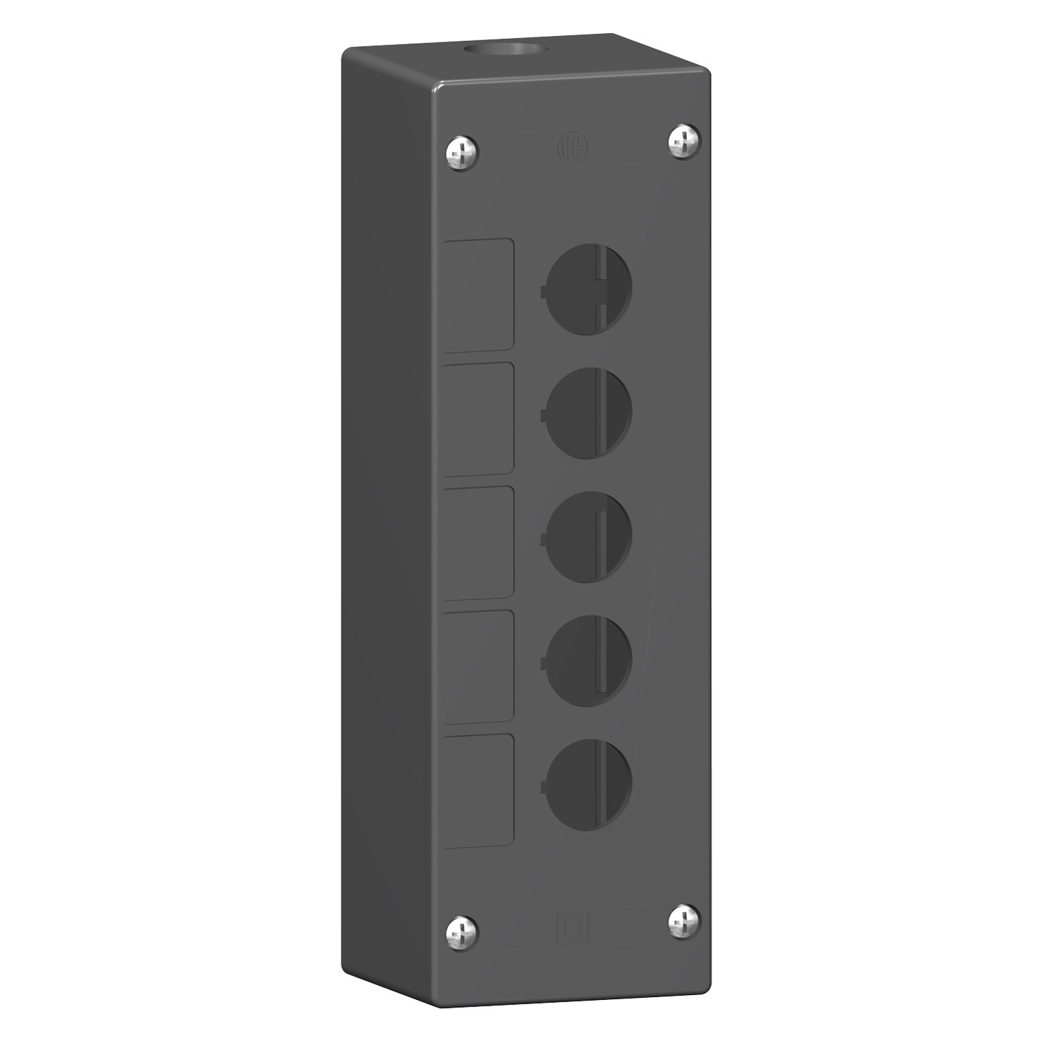 Schneider Electric Schneider Electric XALG05 – empty control station-severe environments-black-5 cut-outs-5 vertical openings