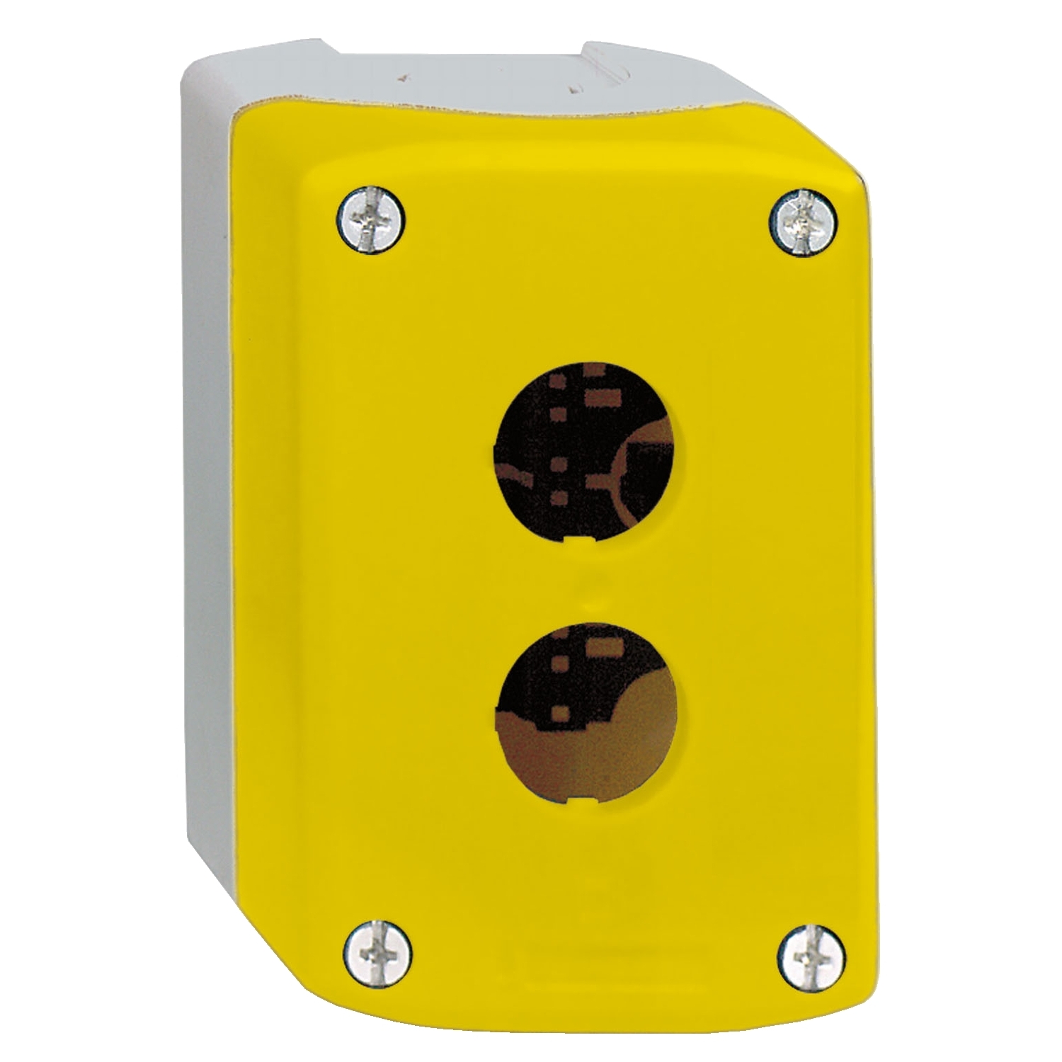 Schneider Electric Schneider Electric XALK02 – Harmony XALD, XALK, Empty control station, plastic, yellow, 1 cut-out, unmarked, UL/CSA certified