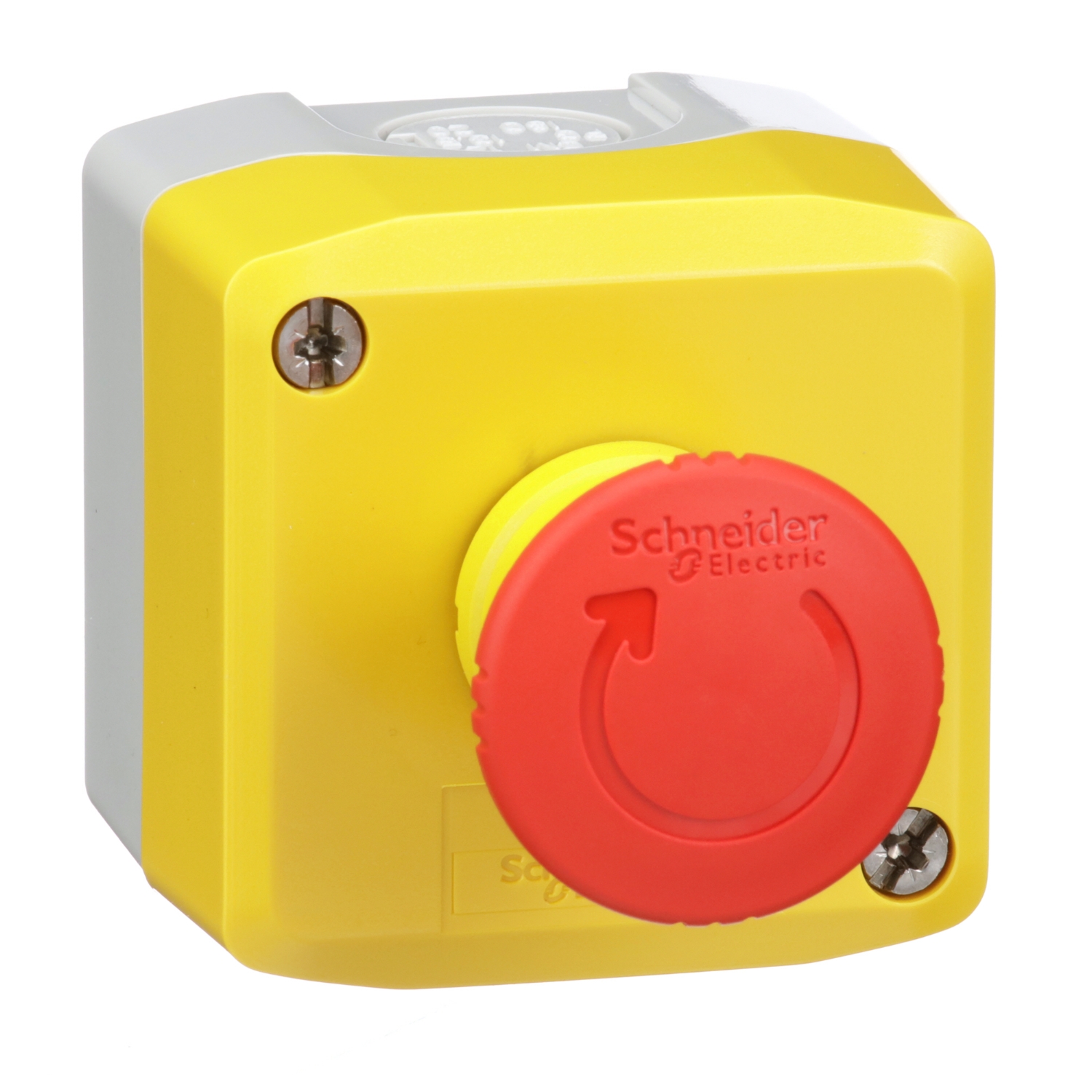 Schneider Electric Schneider Electric XALK178GH7 – Control station, Harmony, plastic, yellow, 1 red mushroom head push button 40mm, emergency stop turn to release 1NO + 2NC, unmarked, UL CSA certified