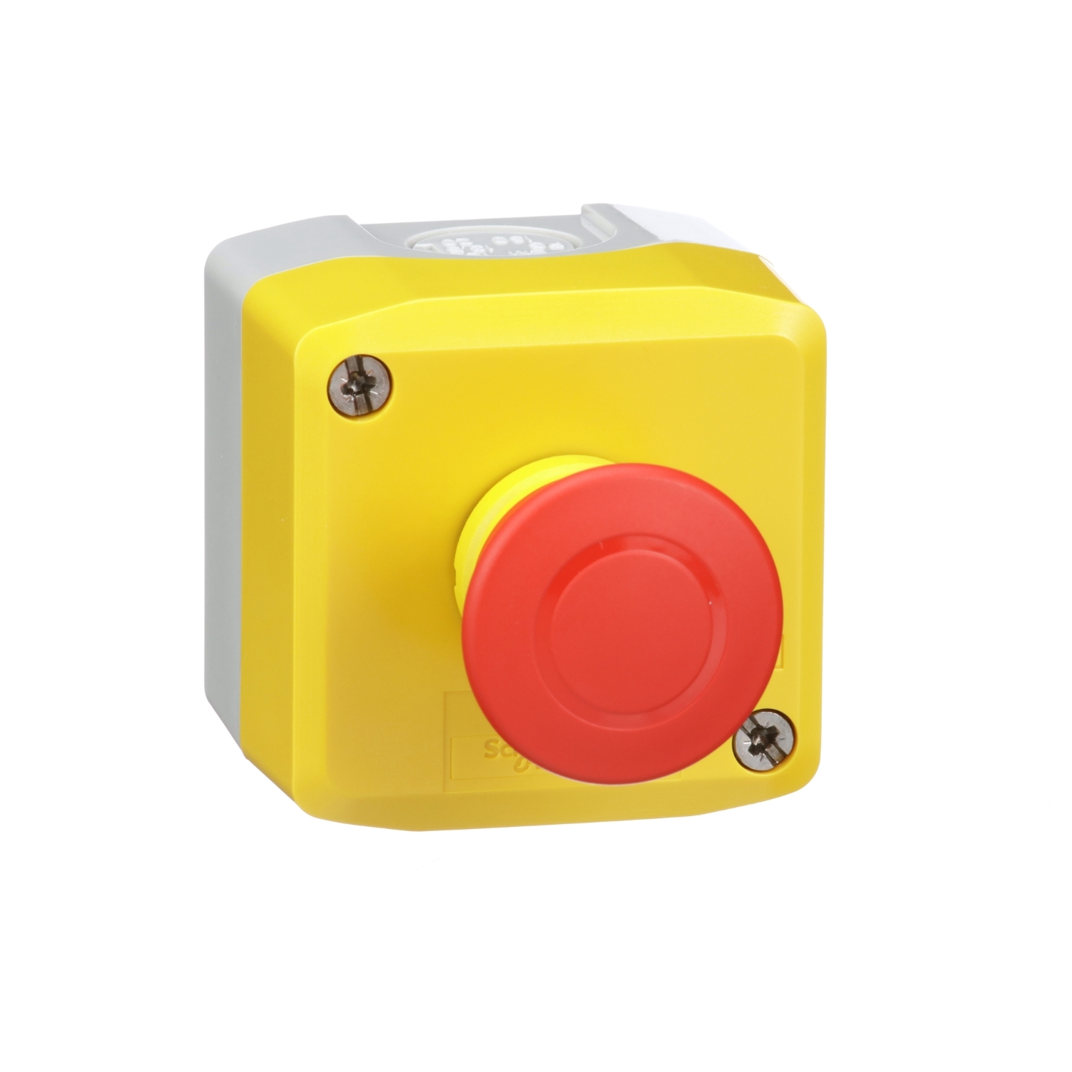 Schneider Electric Schneider Electric XALK198H7 – Harmony, yellow control station, red mushroom head push button, 40 mm push pull, 1 NC