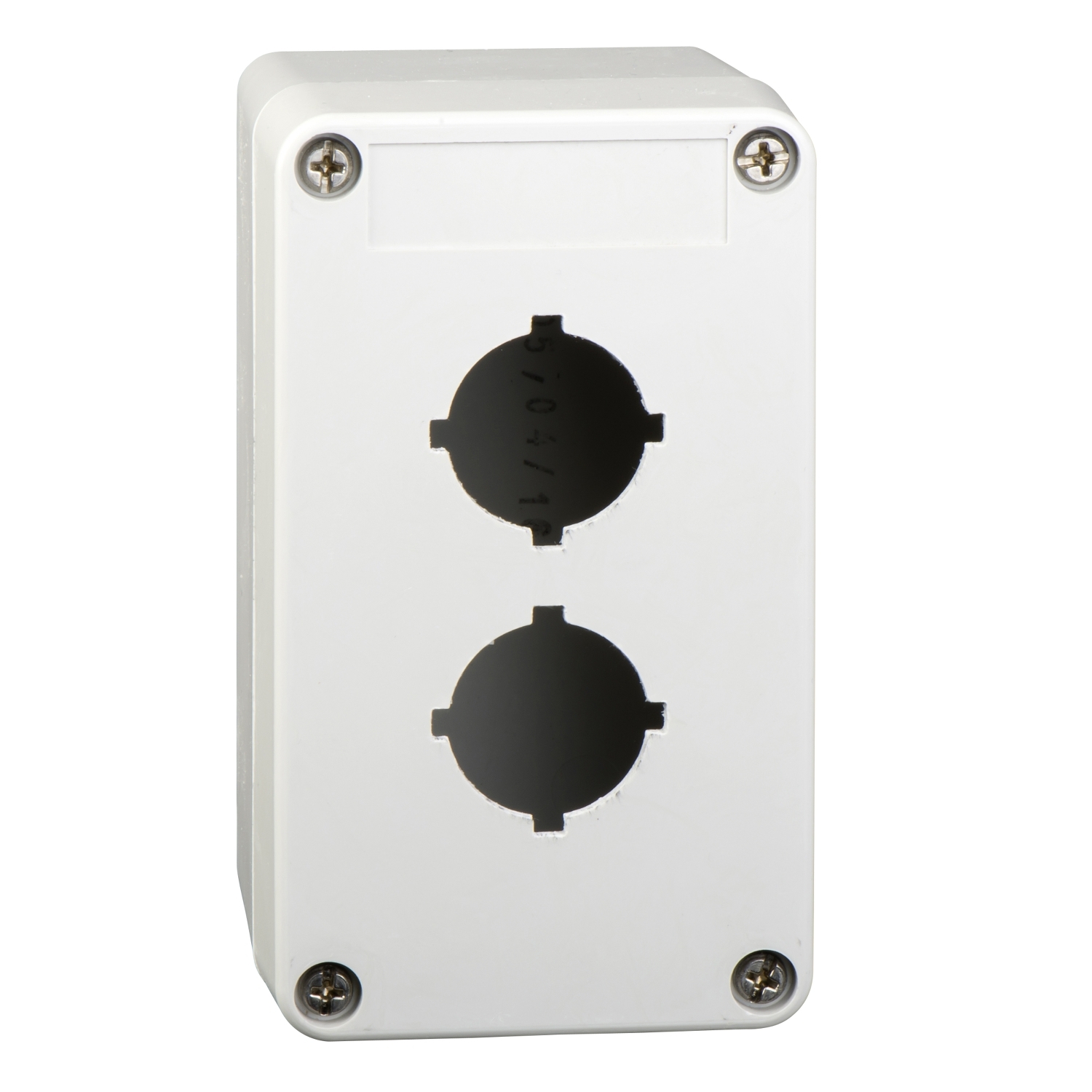 Schneider Electric Schneider Electric XAPA1102 – Empty control station without hinges, Harmony XAP, plastic, grey, 5 cut-outs, 30mm, 85 x 146 x 83mm