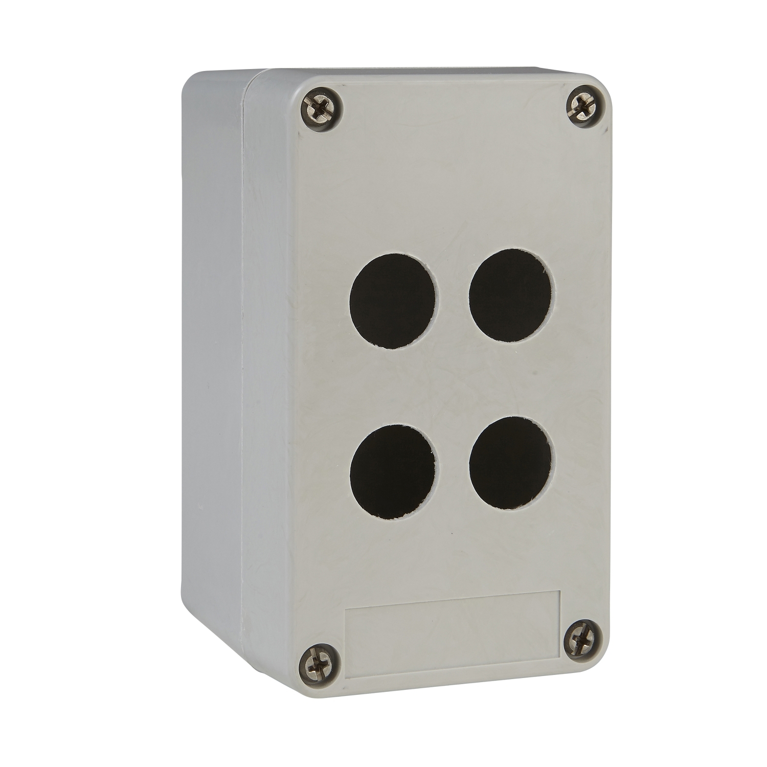 Schneider Electric Schneider Electric XAPA1104 – Empty control station without hinges, Harmony XAP, XB2 SL, plastic, grey, 4 cut outs, 22mm