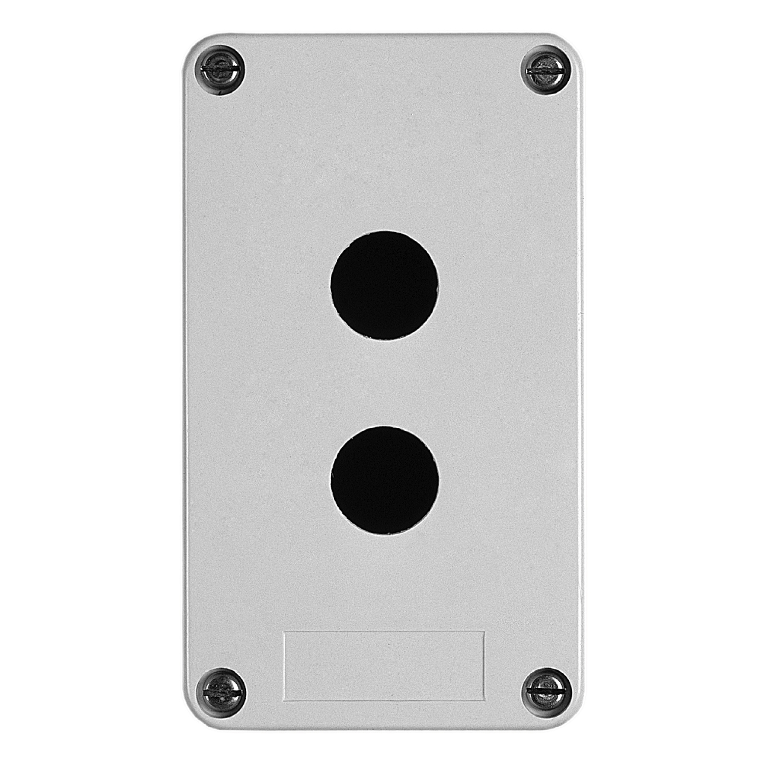 Schneider Electric Schneider Electric XAPA1120 – Empty control station without hinges, Harmony XAP, XB2 SL, plastic, grey, 2 cut outs, 22mm