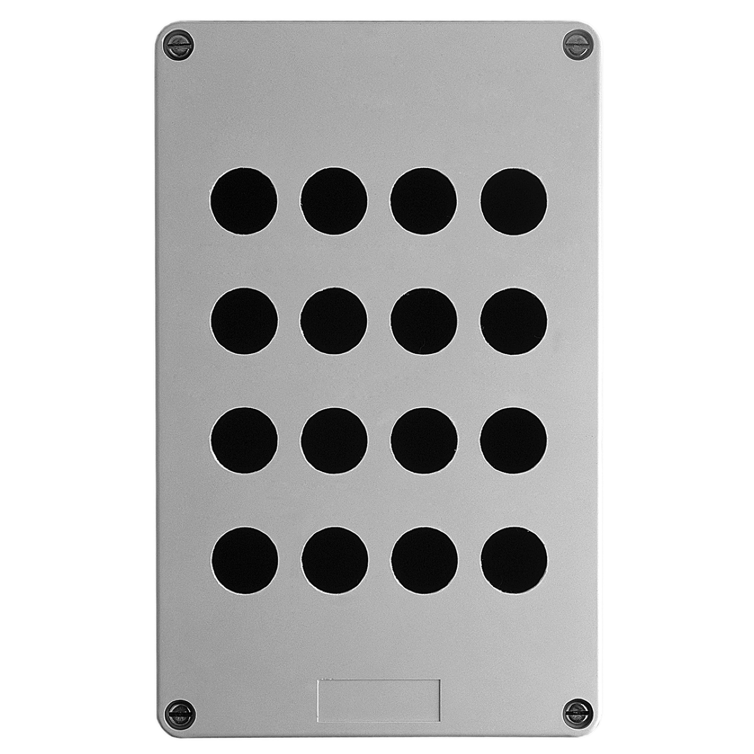 Schneider Electric Schneider Electric XAPA4116 – Empty control station with hinges, Harmony XAP, plastic, grey, 16 cut-outs, 22mm, 151 x 241 x 83mm