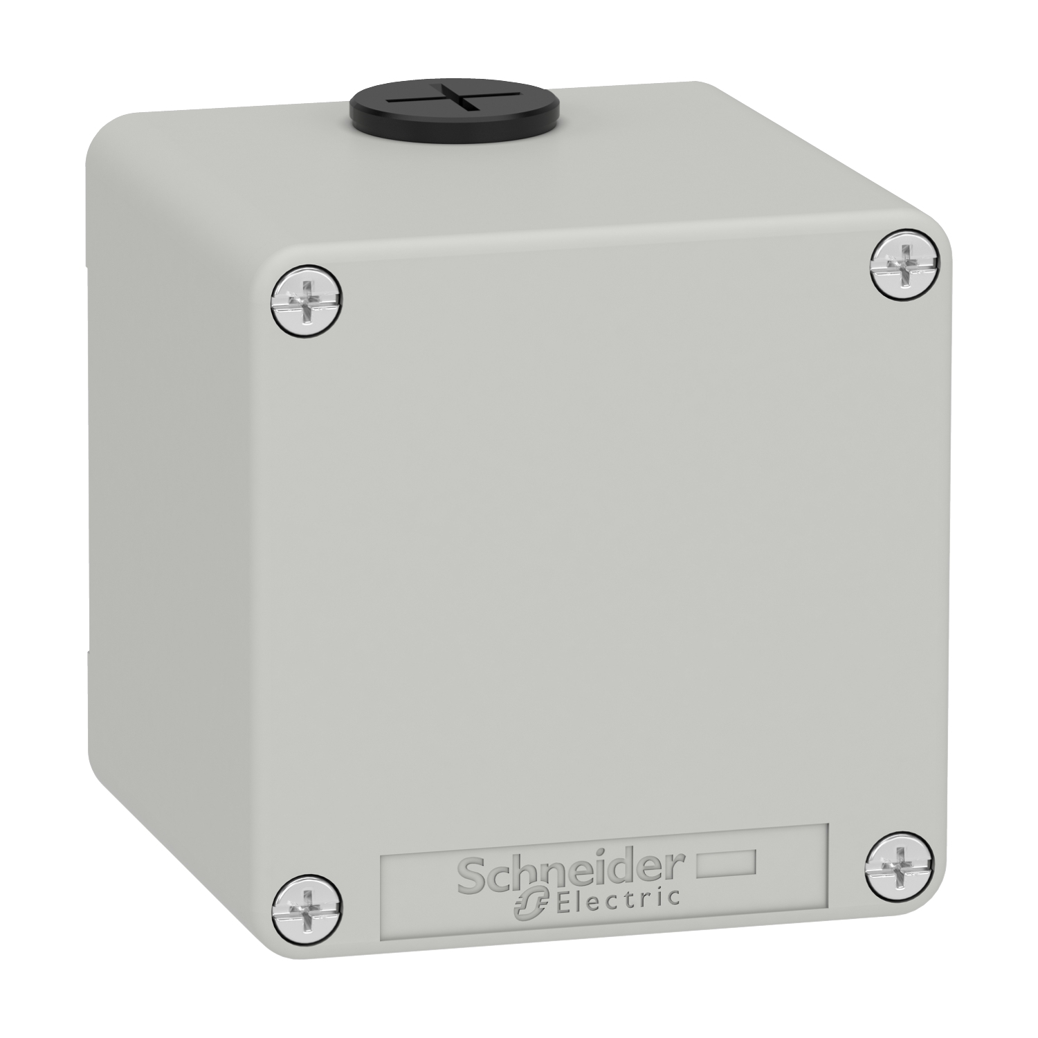 Schneider Electric Schneider Electric XAPD14 – Die cast empty control station, Harmony XAP, XB2 SL, zinc alloy, grey, M20, undrilled, 80x80x77mm, UL cULus