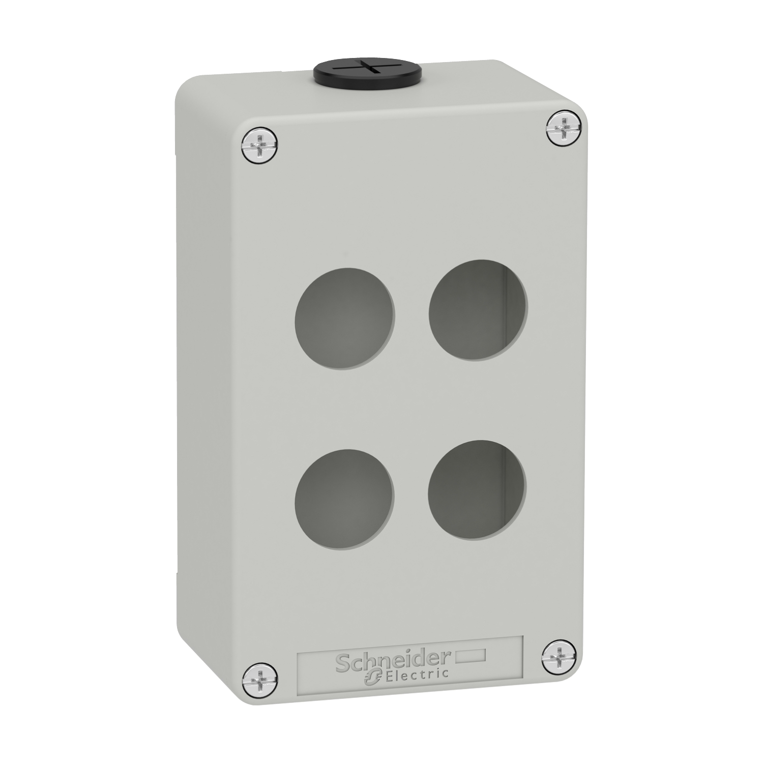 Schneider Electric Schneider Electric XAPD2204 – Die cast empty control station, Harmony XAP, XB2 SL, zinc alloy, grey, M20, 4 cut outs 22mm, 80x130x51,5mm, UL cULus