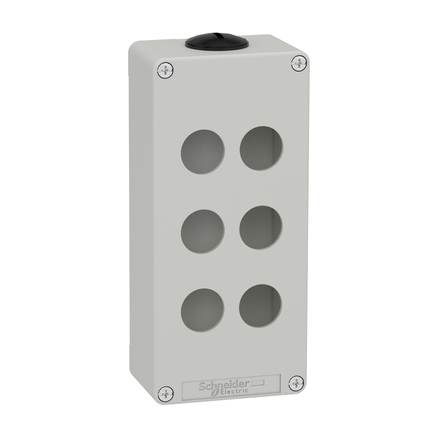 Schneider Electric Schneider Electric XAPD3206 – Die cast empty control station, Harmony XAP, XB2 SL, zinc alloy, grey, M25, 6 cut outs 22mm, 80x175x51,5mm