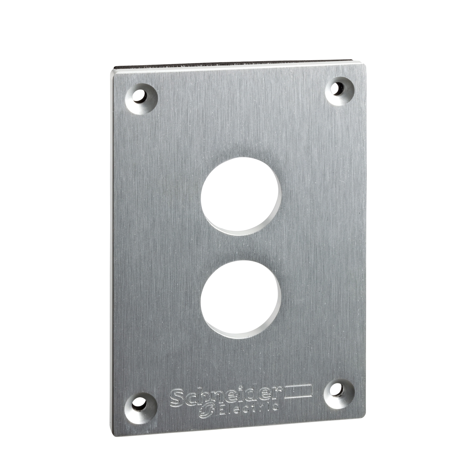 Schneider Electric Schneider Electric XAPE302 – Front plate with fixing screws, Harmony XAP, metal, 2 cut-outs, 22mm, 72 x 105 mm