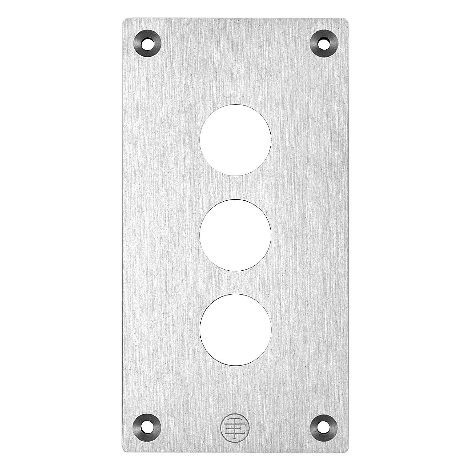 Schneider Electric Schneider Electric XAPE303 – Front plate with fixing screws, Harmony XAP, metal, 3 cut-outs, 22mm, 72 x 138 mm