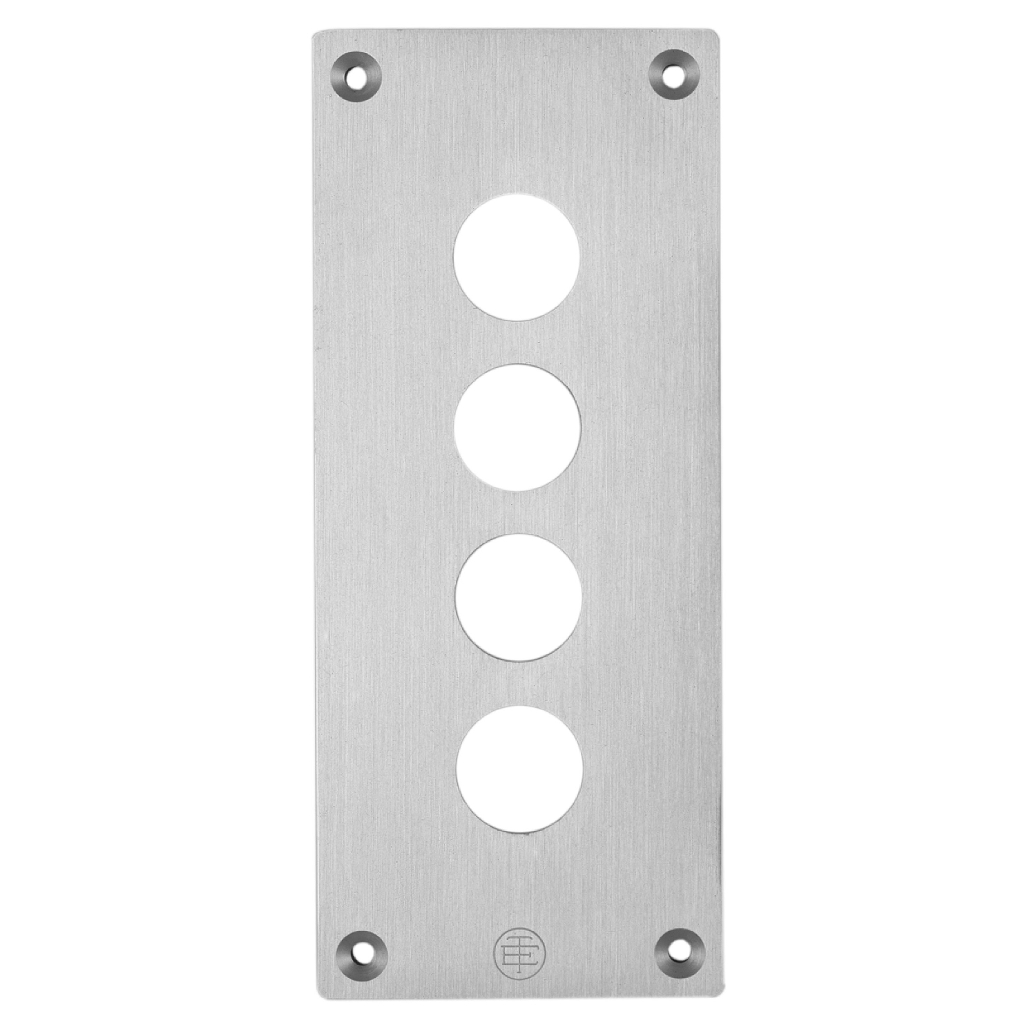 Schneider Electric Schneider Electric XAPE304 – Front plate with fixing screws, Harmony XAP, metal, 4 cut-outs, 22mm, 72 x 171 mm