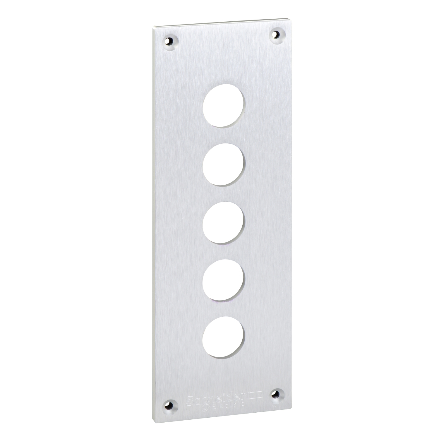 Schneider Electric Schneider Electric XAPE305 – Drilled front plate with fixing screws, Harmony XAP, XB2 SL, metal, 5 cut outs, 72x204mm, 22mm