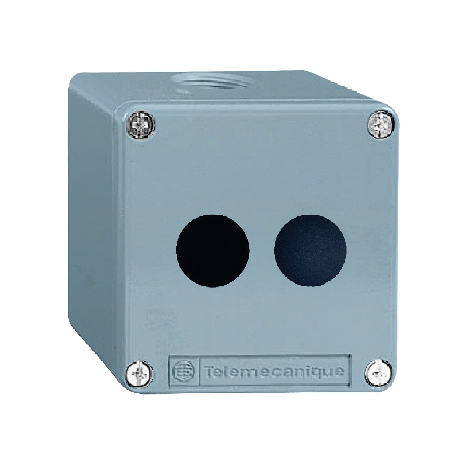 Schneider Electric Schneider Electric XAPM1202 – Harmony XAP, XB2 SL, Empty control station, zinc alloy, blue, 2 cut-outs, Ø22, 80 x 80 x 51.5 mm