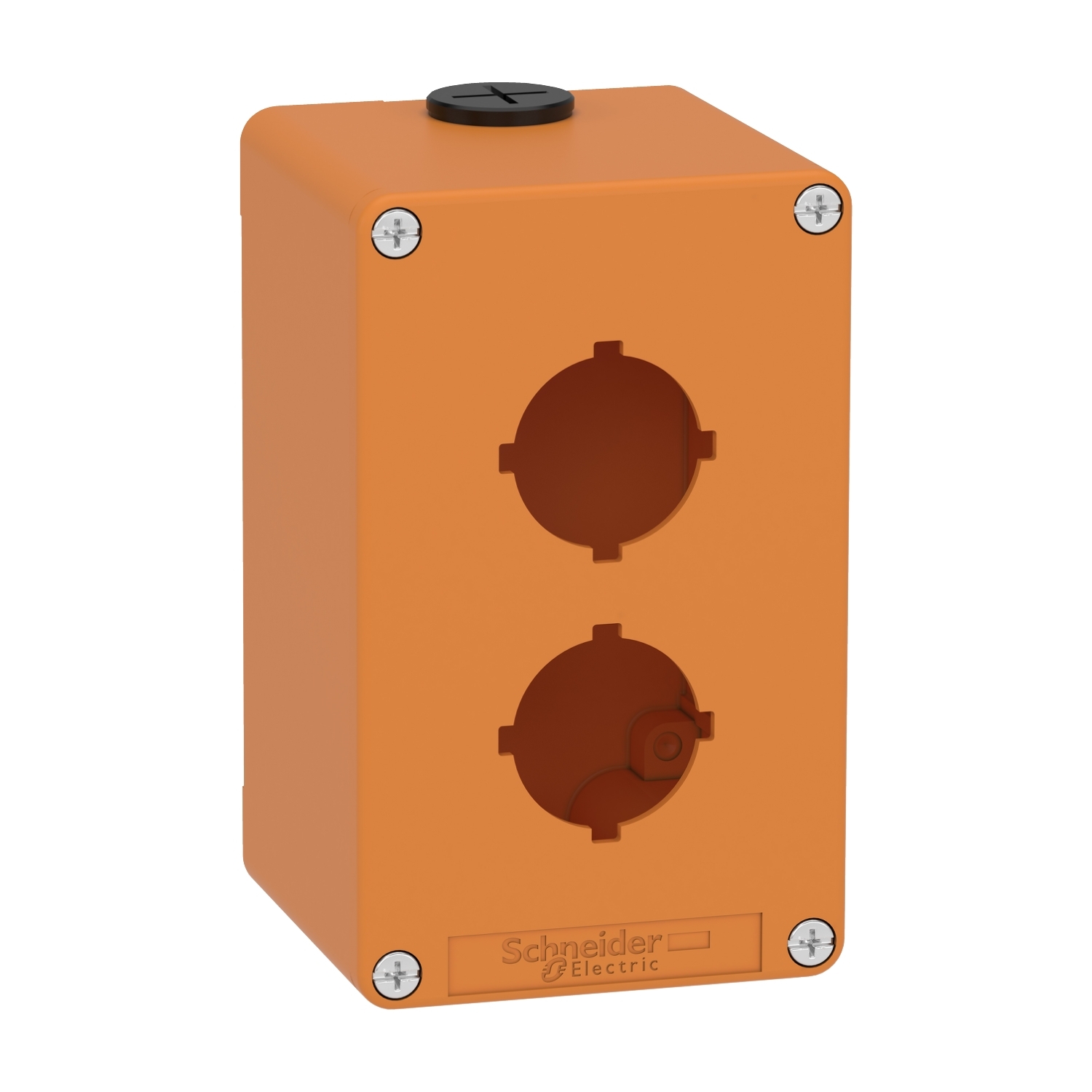 Schneider Electric Schneider Electric XAPO2602 – Harmony XAP, XB2 SL, Empty control station, zinc alloy, orange, M20, 2 cut-outs 30mm with notches, 80 x 130 x 77, UL cULus