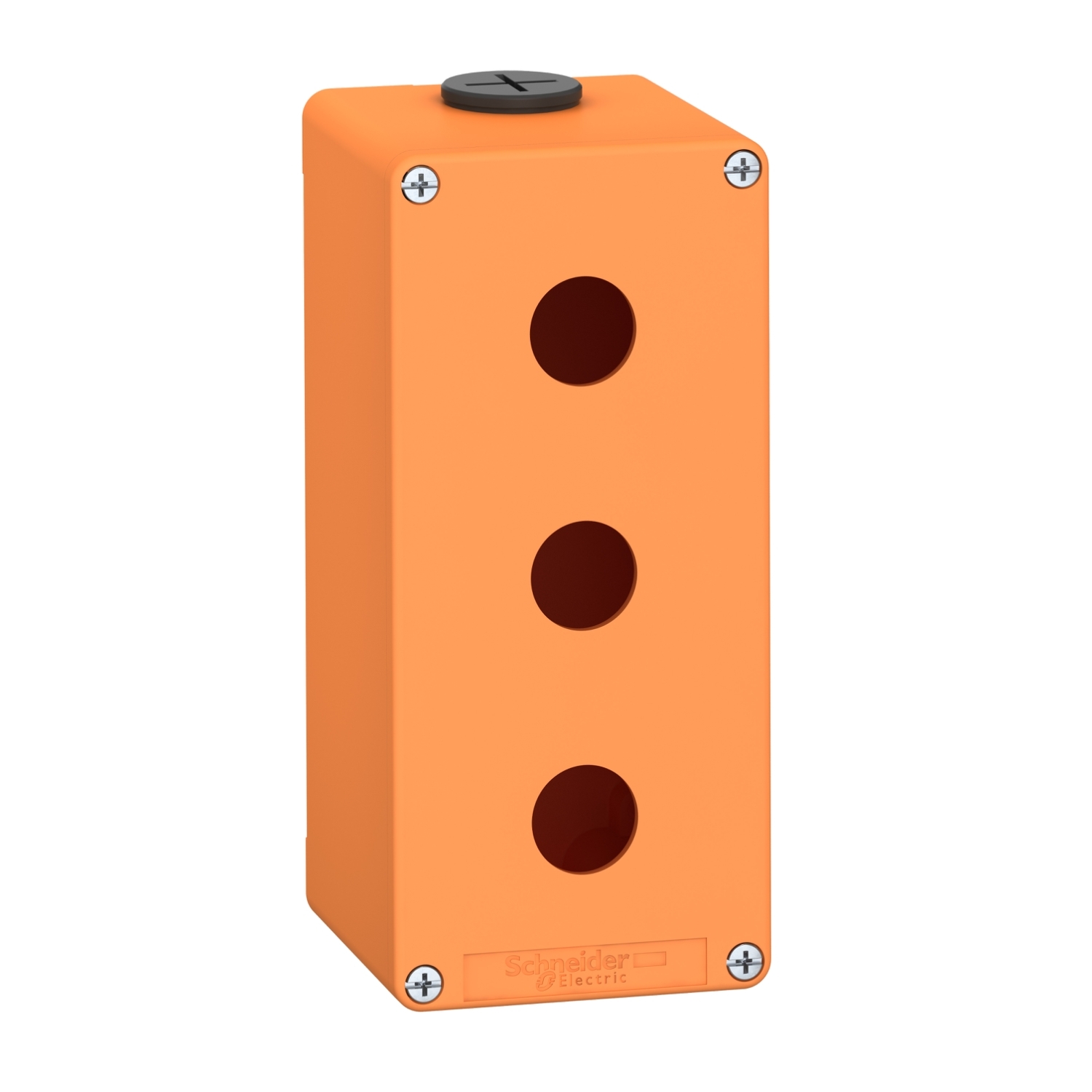 Schneider Electric Schneider Electric XAPO3503 – Harmony XAP, XB2 SL, Empty control station, zinc alloy, orange, M25, 3 cut-outs 22mm, 80 x 175 x 77