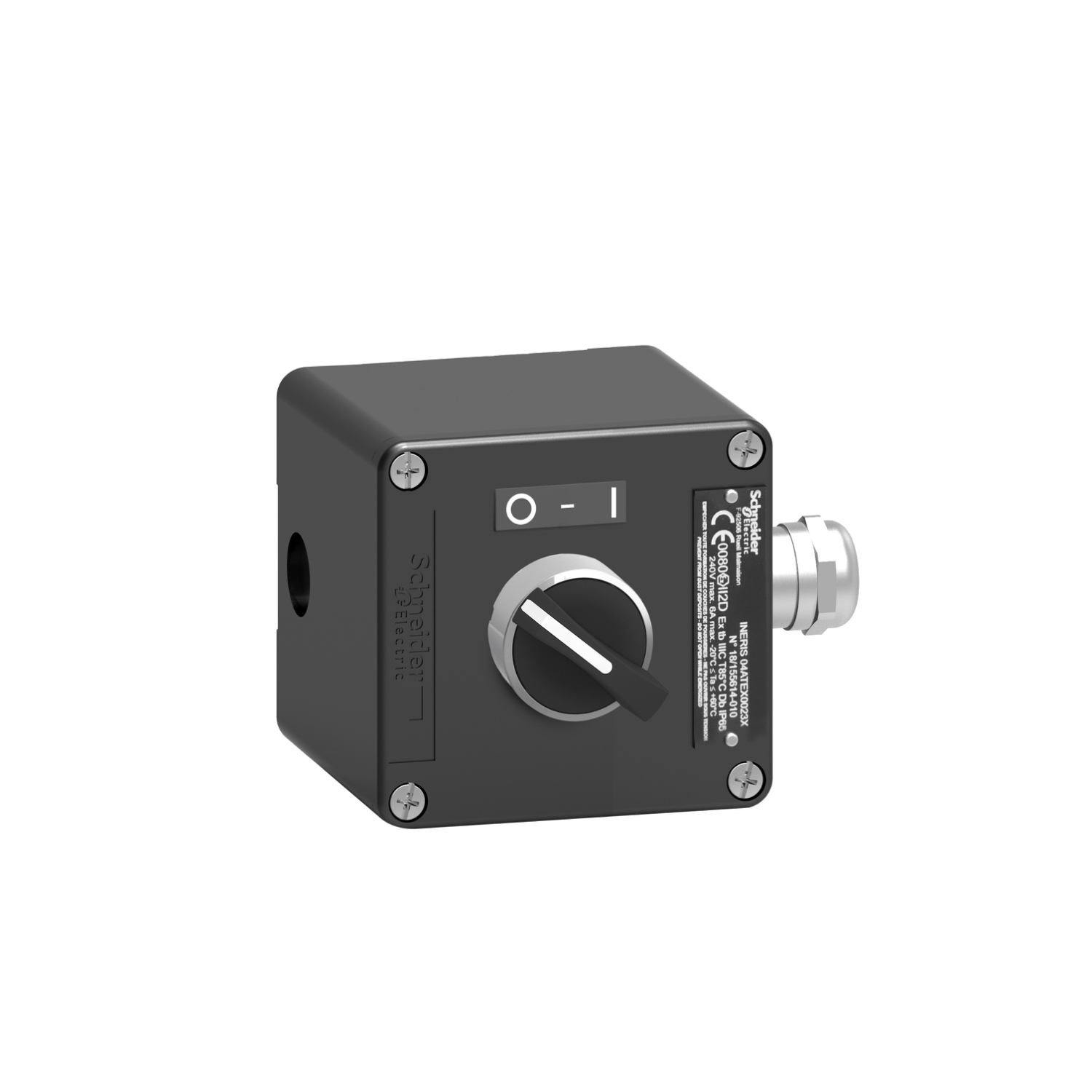 Schneider Electric Schneider Electric XAWF130EX – Control station, Harmony XAW, metal, start/stop function, 1 selector switch, black, 1NO + 1NC, ATEX