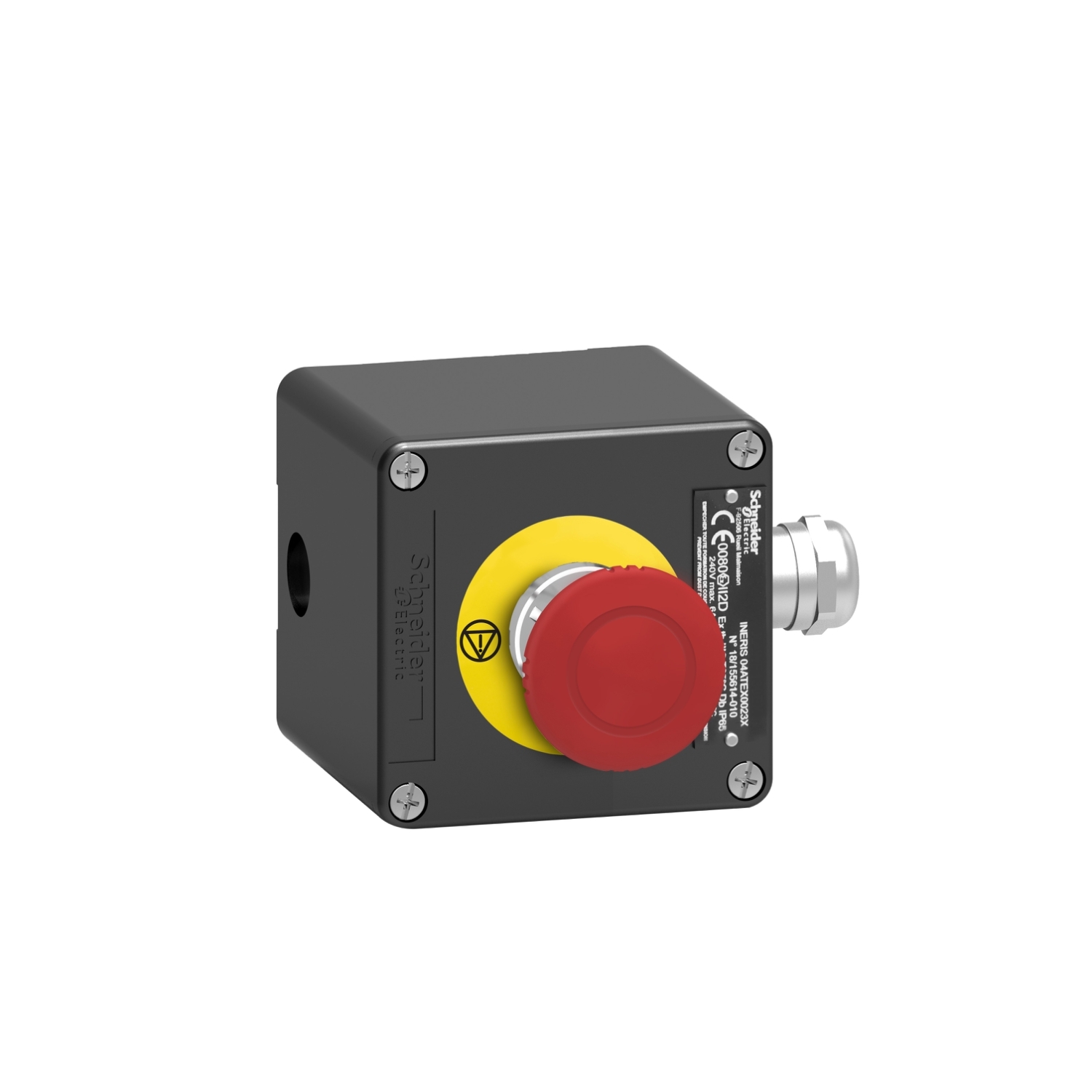 Schneider Electric Schneider Electric XAWF198EX – control station - XAW-F - metal - 1 NC + 1 NC - red - Emergency Stop
