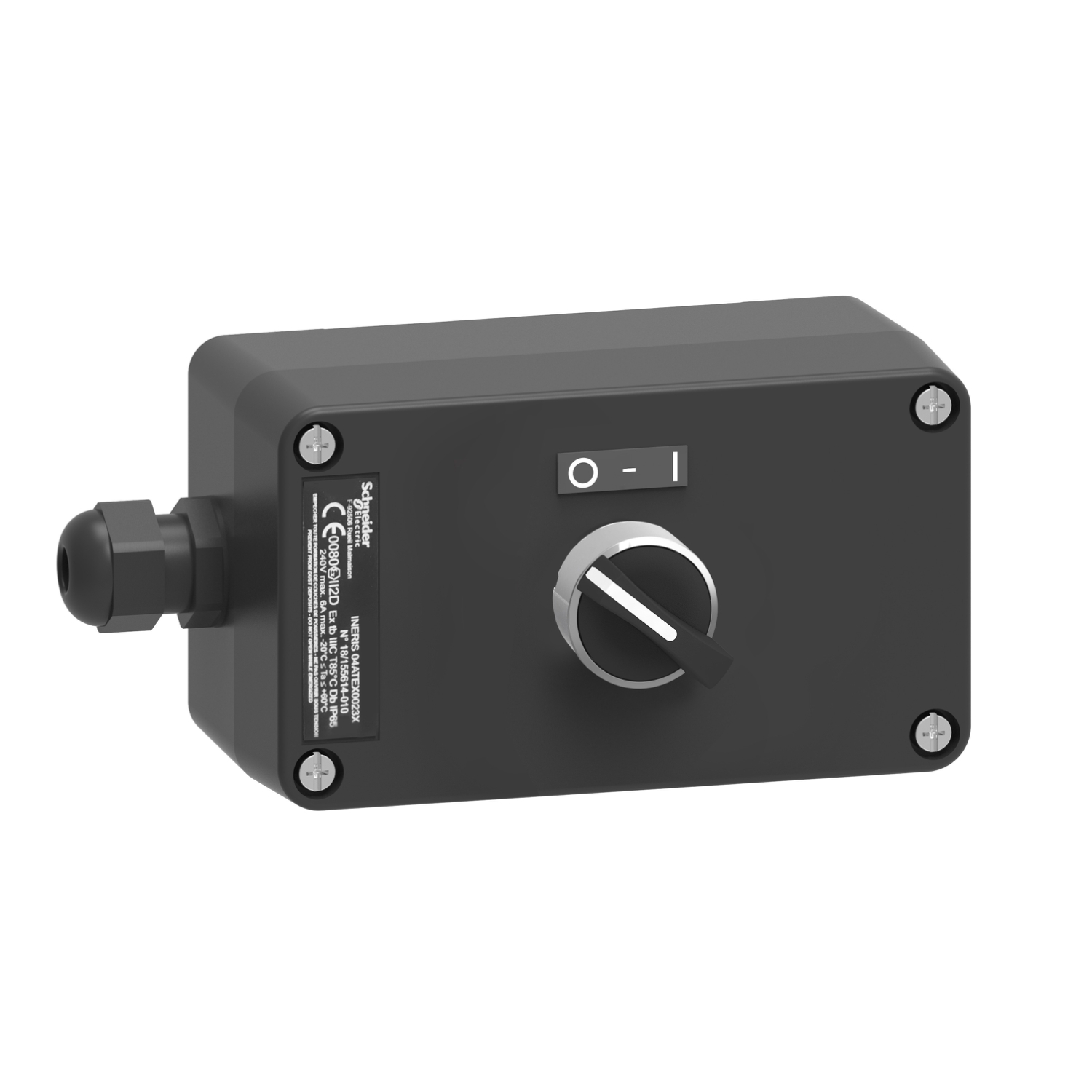 Schneider Electric Schneider Electric XAWG130EX – Control station, plastic, start stop function, 1 flush push button, black, 1 NO, ATEX