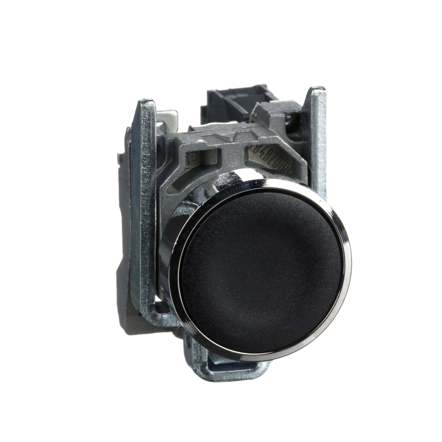 Schneider Electric Schneider Electric XB4BA21 – Push button, metal, flush, black, Ø22, spring return, unmarked, 1 NO