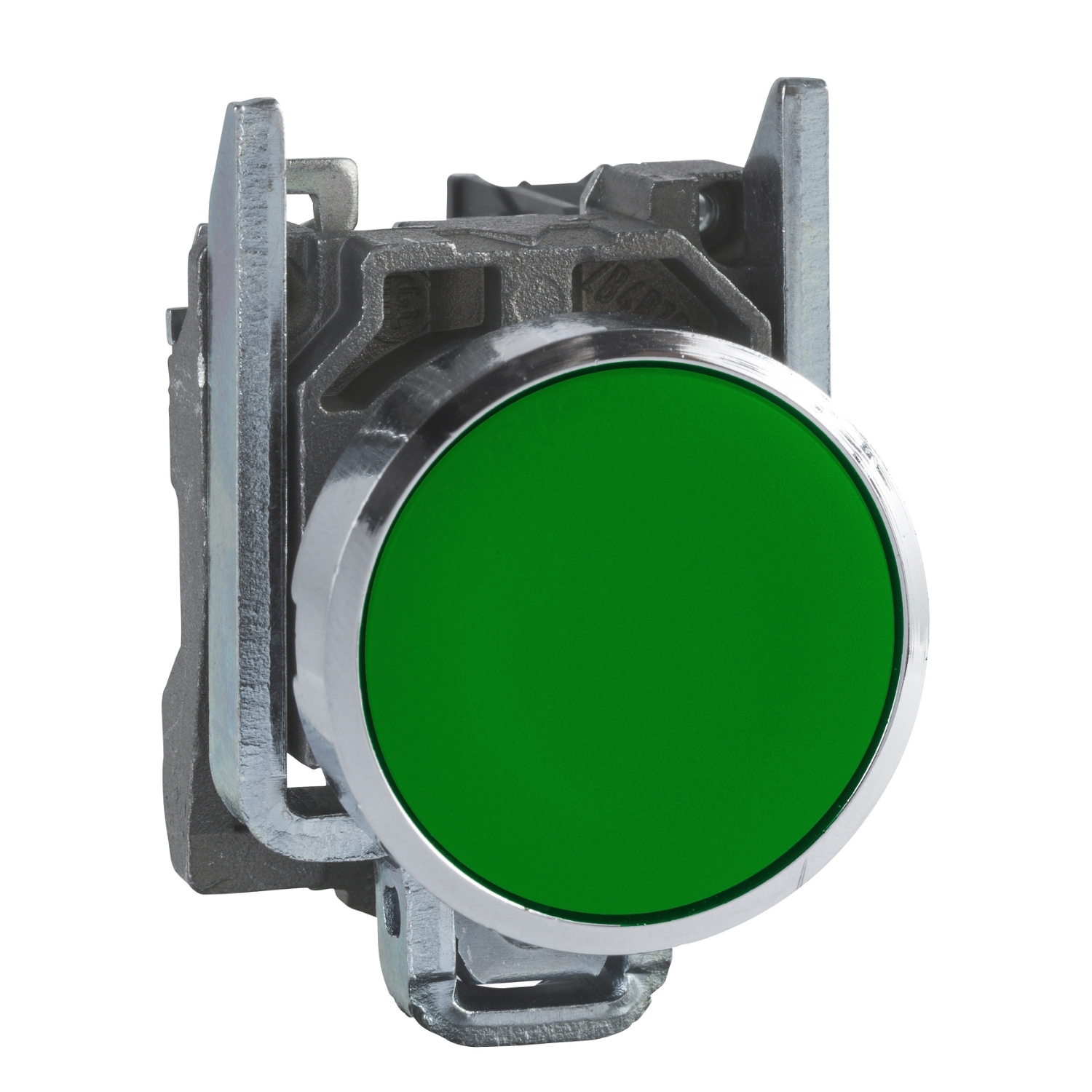 Schneider Electric Schneider Electric XB4BA31 – Push button, metal, flush, green, Ø22, spring return, unmarked, 1 NO