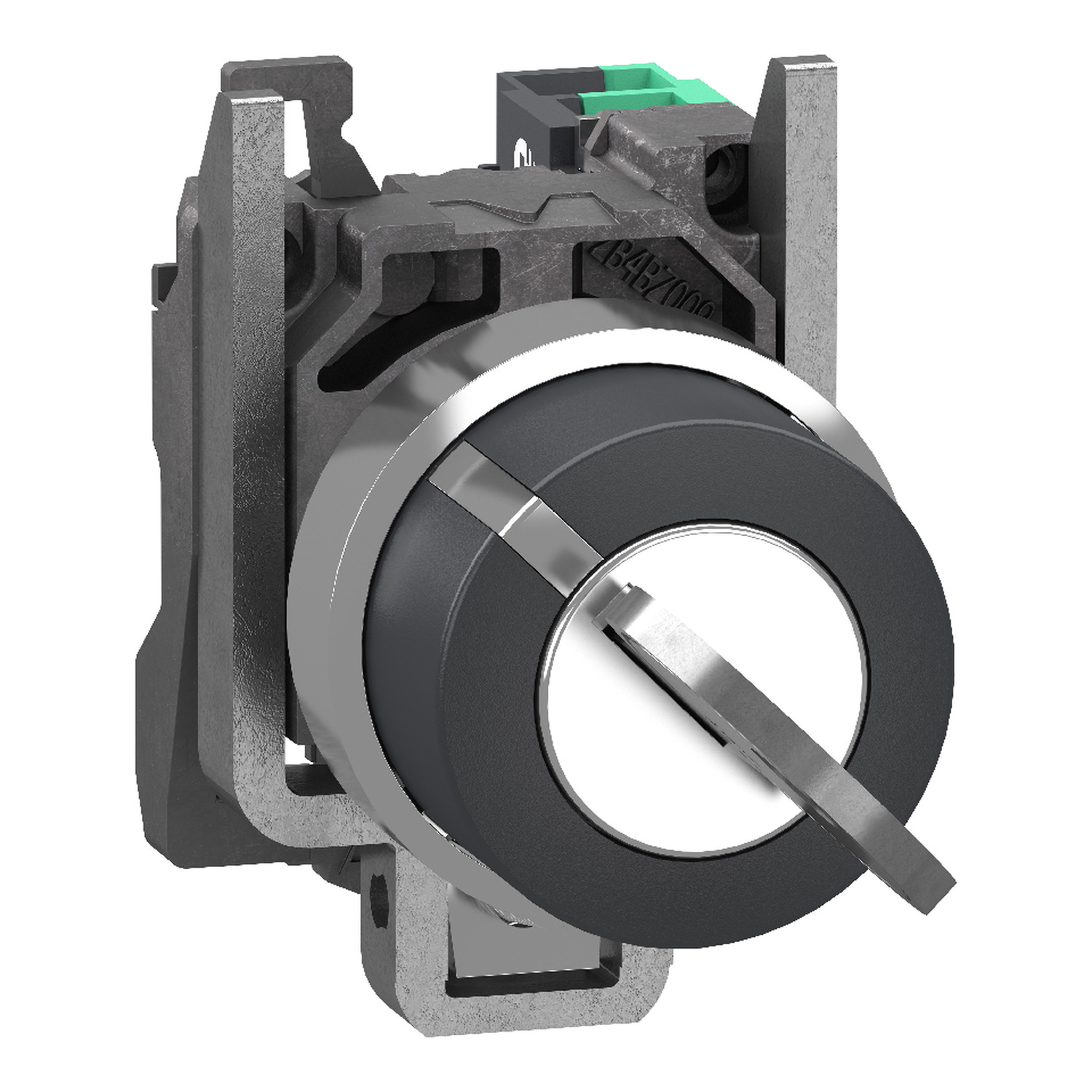 Schneider Electric Schneider Electric XB4BG215 – Key switch selector, Harmony XB4, metal, black, 22mm, key 455, 2 positions, stay put, key release left, 1 NO, push in
