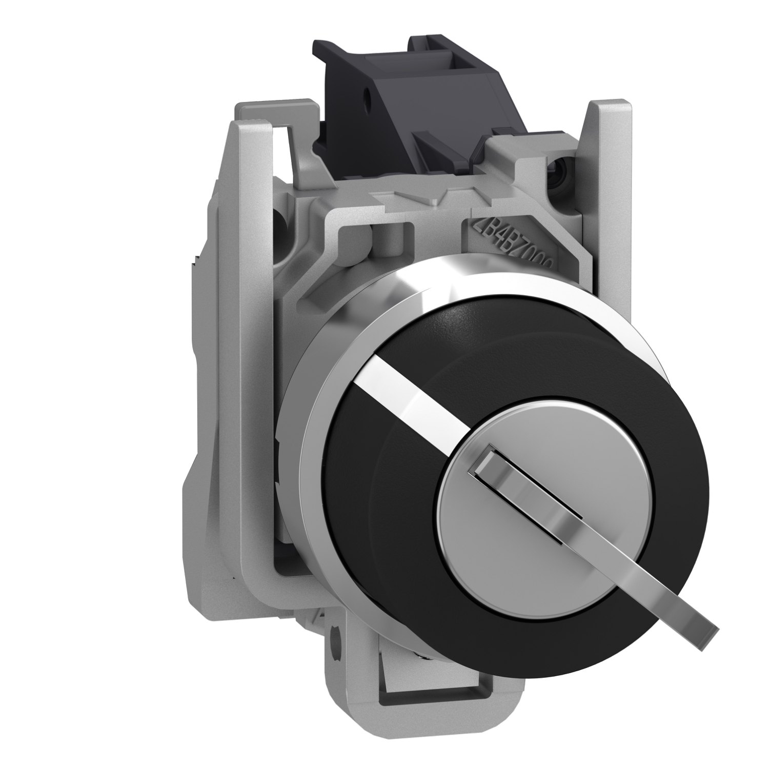 Schneider Electric Schneider Electric XB4BG41 – Key switch selector, metal, black, Ø22, key n°455, 2 positions, stay put, 1 NO