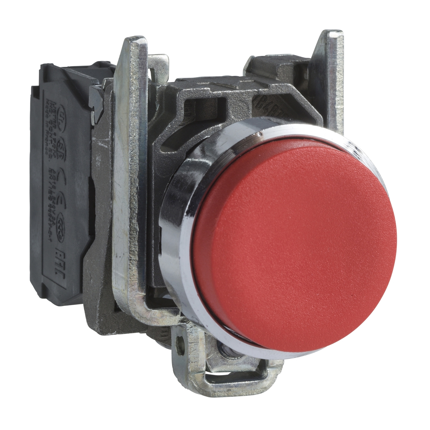 Schneider Electric Schneider Electric XB4BL42 – Harmony XB4, Push button, metal, projecting, red, Ø22, spring return, unmarked, 1 NC