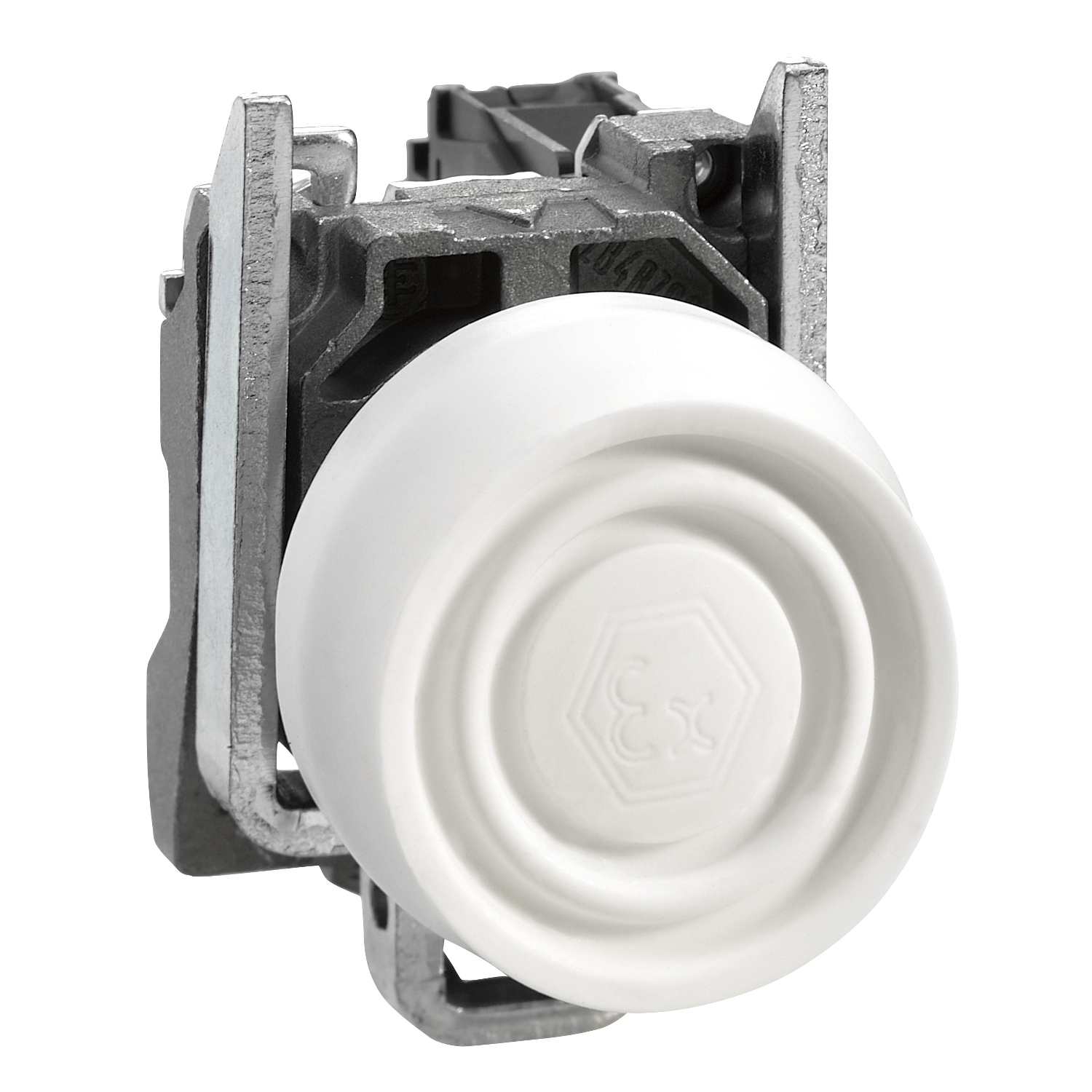 Schneider Electric Schneider Electric XB4BPS11EX – Complete push button, Harmony XB4, white pushbutton Ø22 mm, spring return, 1 NO, ATEX