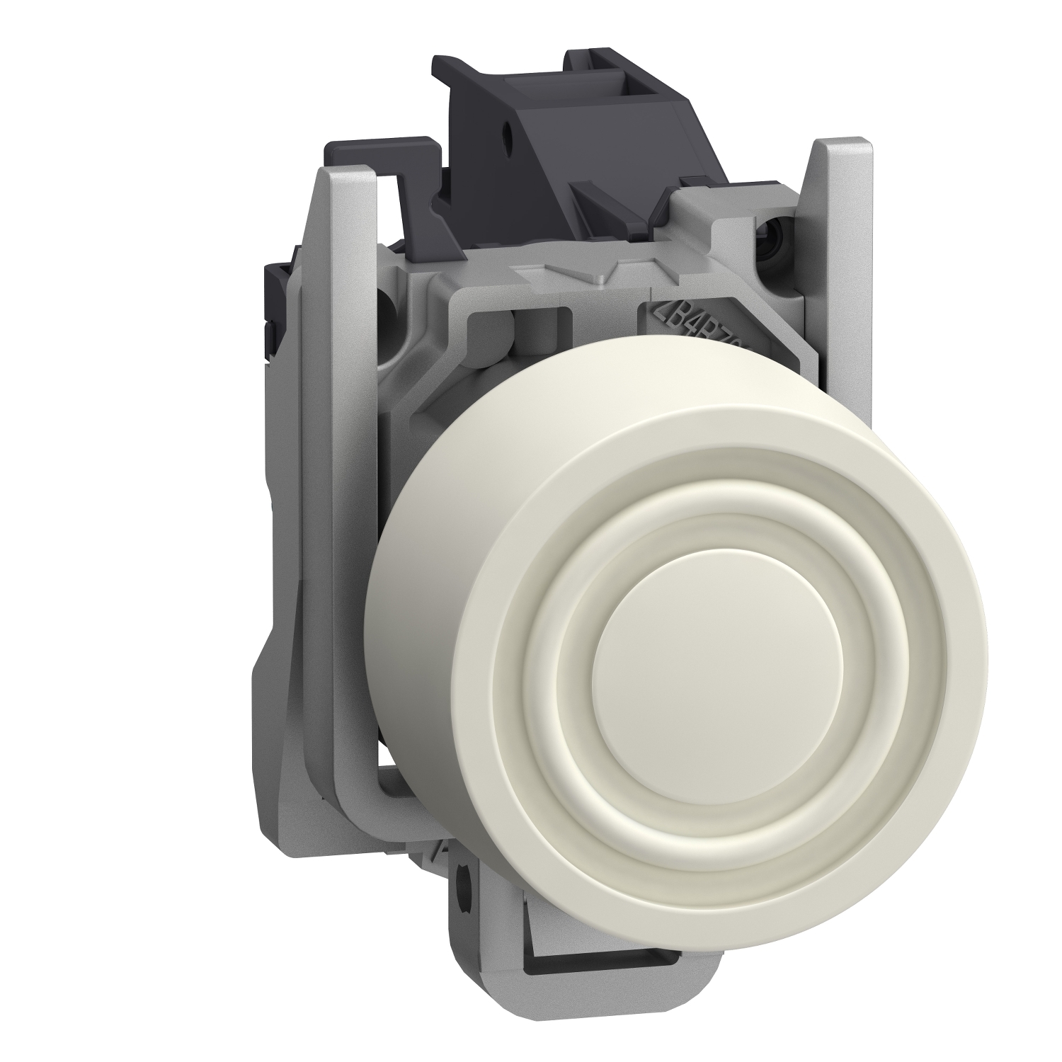 Schneider Electric Schneider Electric XB4BPS11GEX – Complete push button, Harmony XB4 - ATEX D, white projecting with boot, metal, 22mm, spring return, 1NO