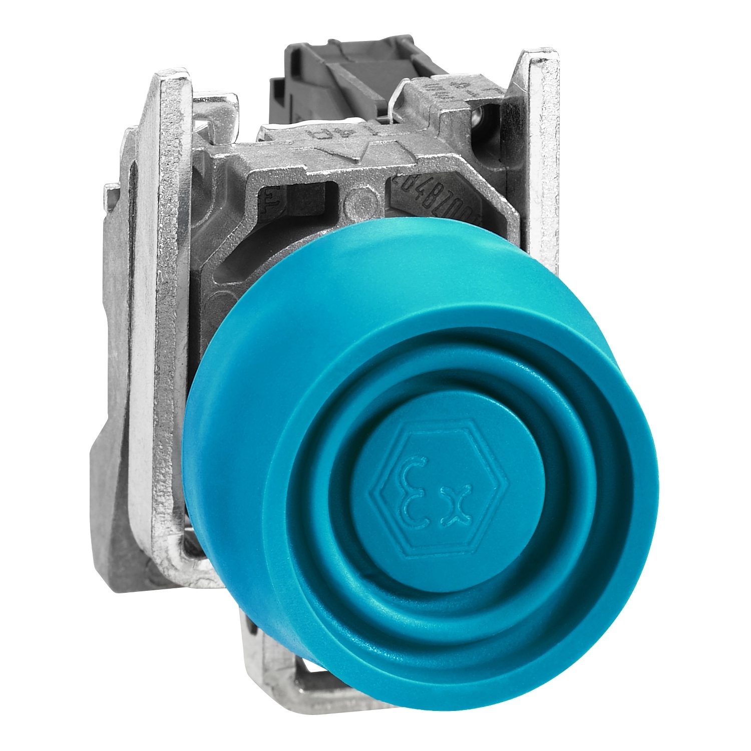 Schneider Electric Schneider Electric XB4BPS61EX – Complete push button, Harmony XB4, blue pushbutton Ø22 mm, spring return, 1 NO, ATEX
