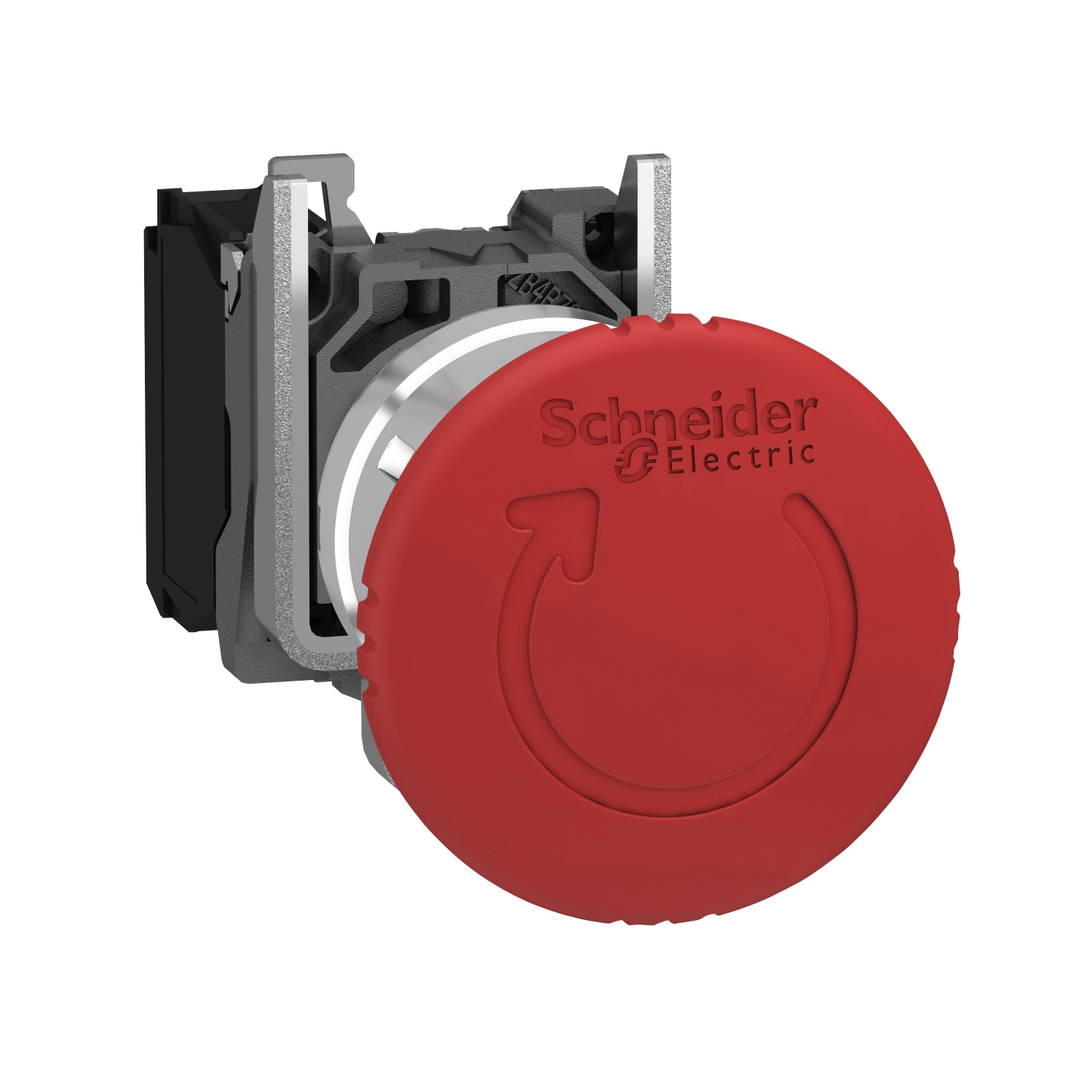 Schneider Electric Schneider Electric XB4BS8442 – Red Ø40 Emergency stop, switching off Ø22 latching turn release 1NC