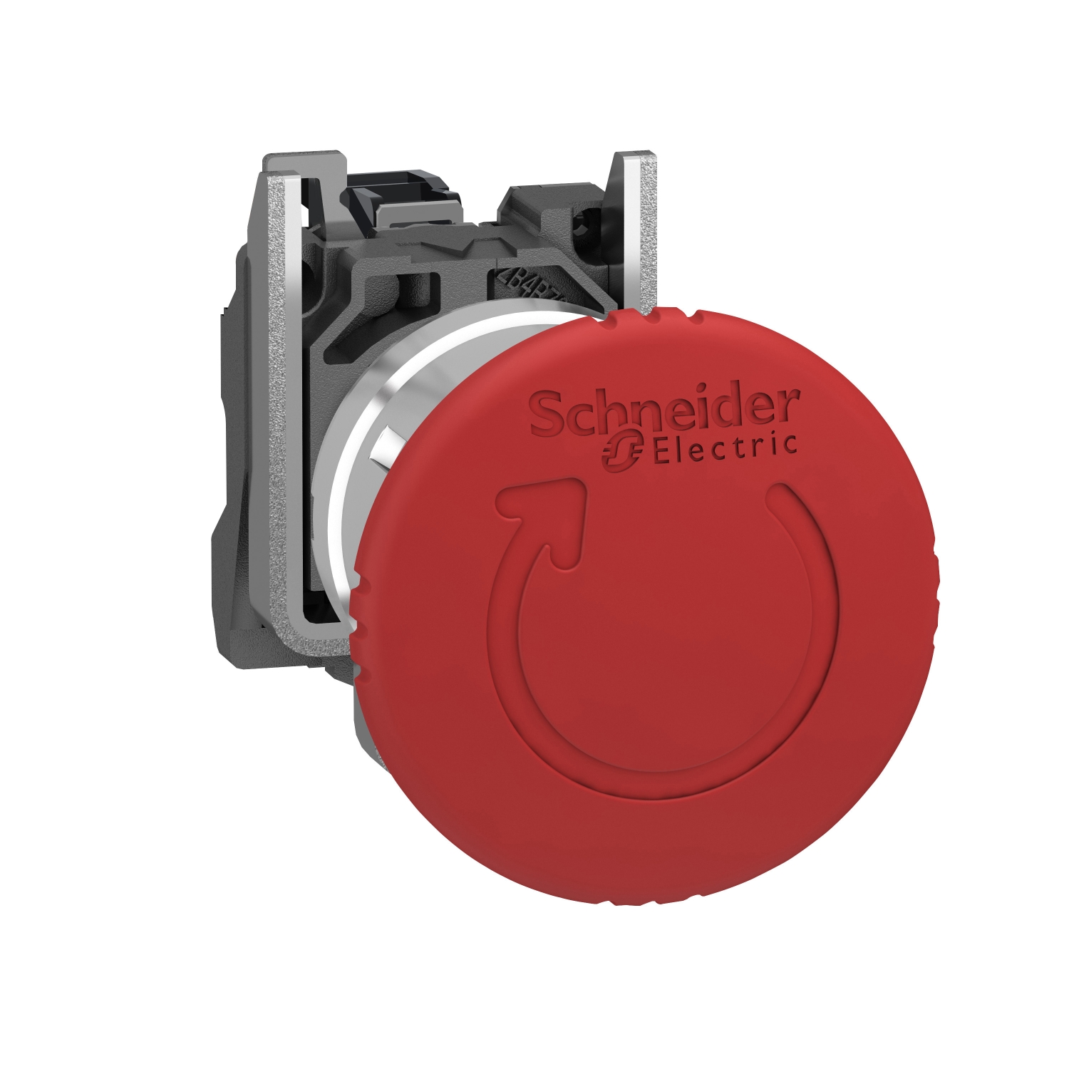 Schneider Electric Schneider Electric XB4BS8446 – Emergency stop switching off, Harmony XB4, metal, red mushroom 40mm, 22mm, trigger latching turn to release, 1NC with monitoring