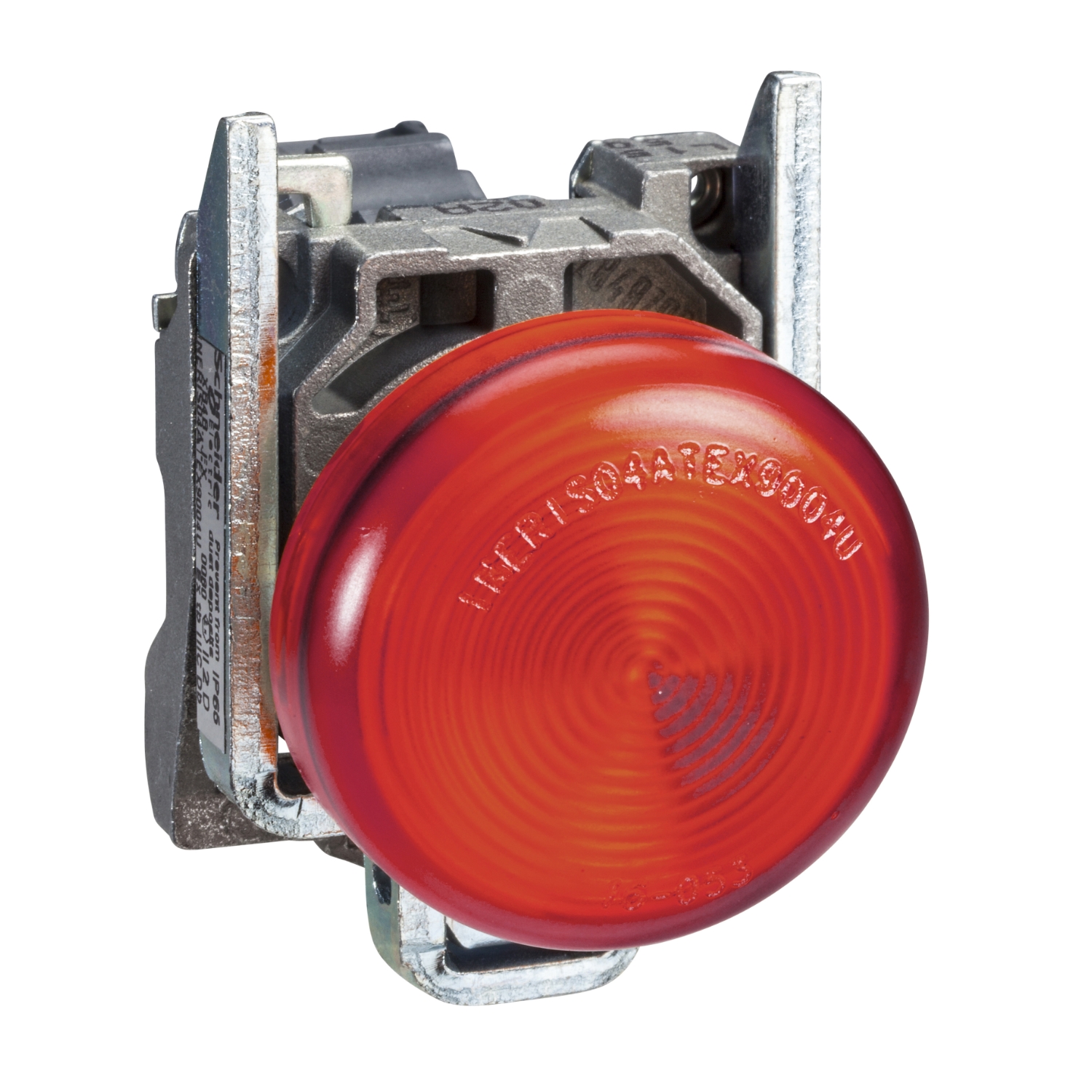 Schneider Electric Schneider Electric XB4BV64 – Pilot light, metal, red, Ø22, plain lens with BA9s bulb, <= 250 V