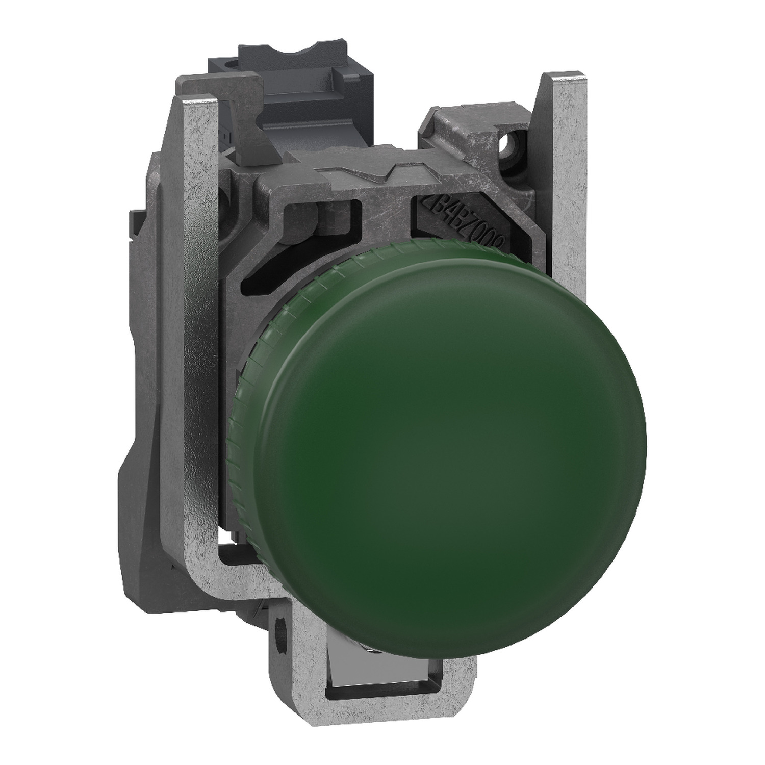 Schneider Electric Schneider Electric XB4BVB35 – Pilot light, Harmony XB4, metal, green, 22mm, universal LED, plain lens, 24V AC DC, compact push in terminals