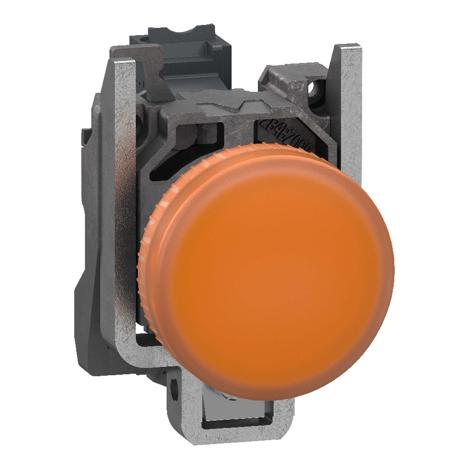 Schneider Electric Schneider Electric XB4BVB55 – Pilot light, Harmony XB4, metal, orange, 22mm, universal LED, plain lens, 24V AC DC, compact push in terminals