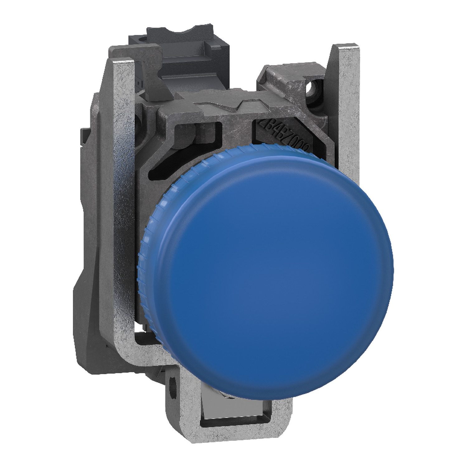 Schneider Electric Schneider Electric XB4BVB65 – Pilot light, Harmony XB4, metal, blue, 22mm, universal LED, plain lens, 24V AC DC, compact push in terminals