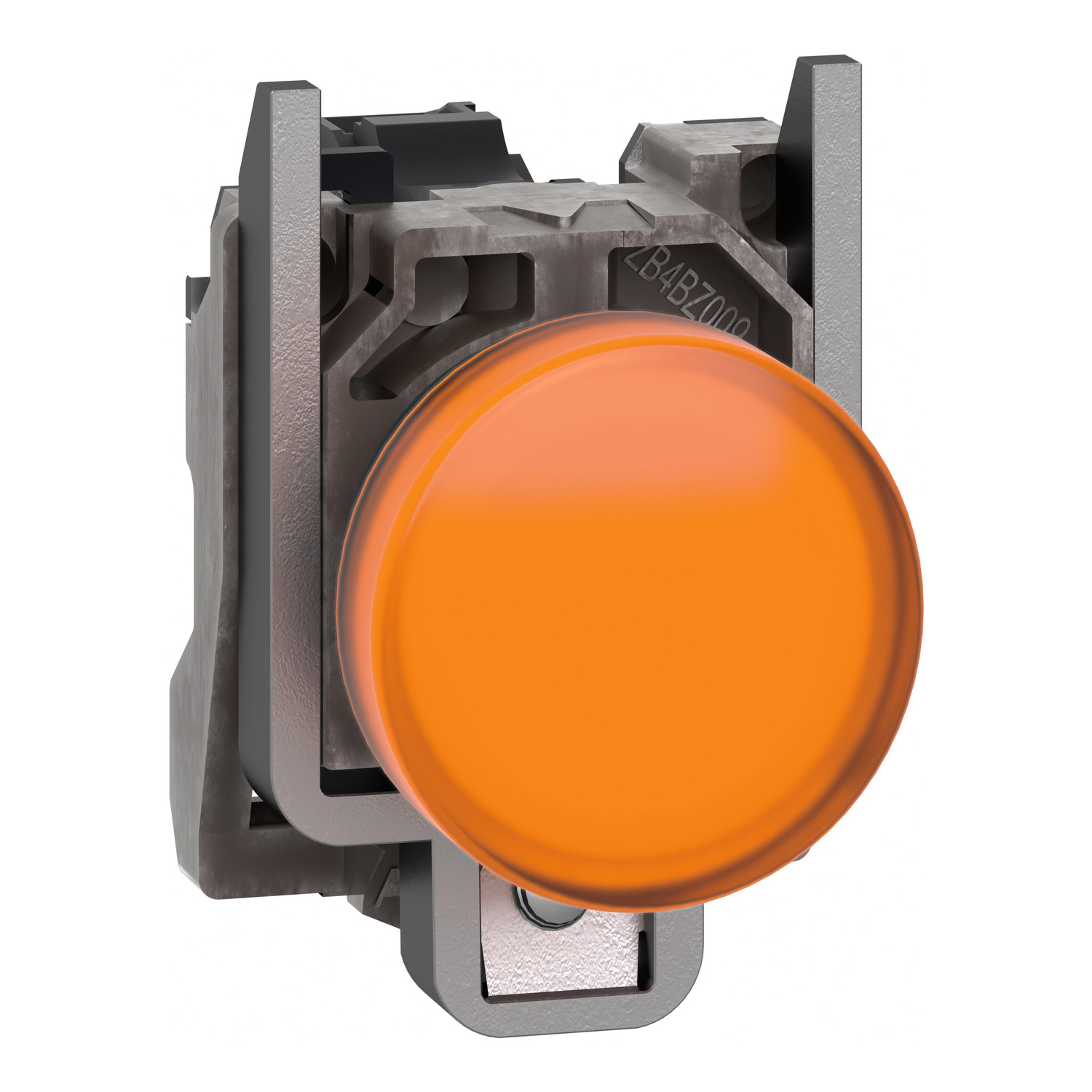 Schneider Electric Schneider Electric XB4BVGM5T – Harmony XB4, pilot light, metal, orange, diameter 22, with integrated high-protection LED, 110…240VAC 300 VA at 230 VAC, 120 VA at 120 VAC
