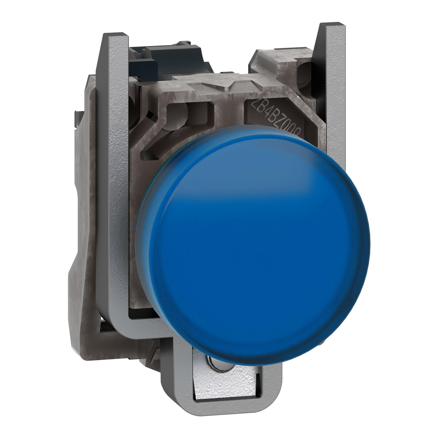 Schneider Electric Schneider Electric XB4BVGM6T – Harmony XB4, pilot light, metal, blue, diameter 22, with integrated high-protection LED, 110…240VAC 300 VA at 230 VAC, 120 VA at 120 VAC