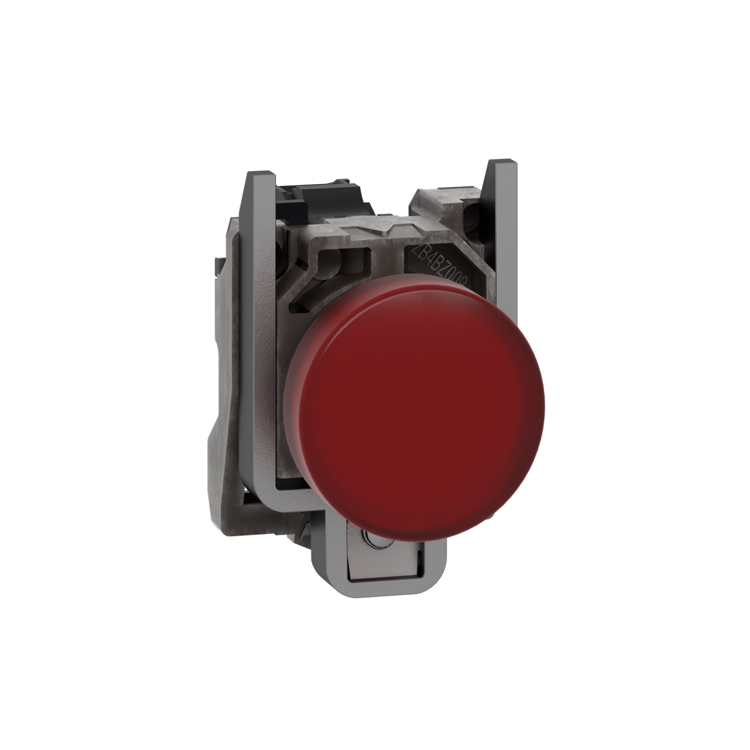 Schneider Electric Schneider Electric XB4BVM4 – Pilot light, metal, red, Ø22, plain lens with integral LED, 230...240 VAC