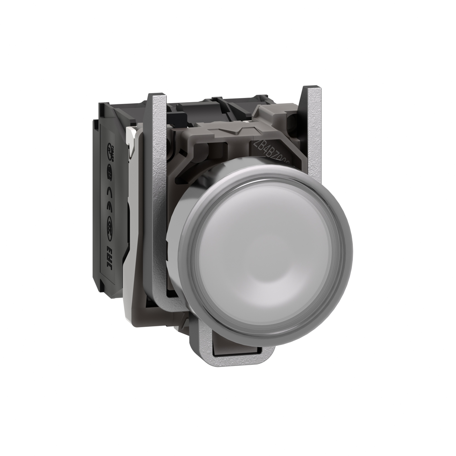 Schneider Electric Schneider Electric XB4BW31G5 – white flush complete illum pushbutton Ø22 spring return 1NO+1NC 110...120V