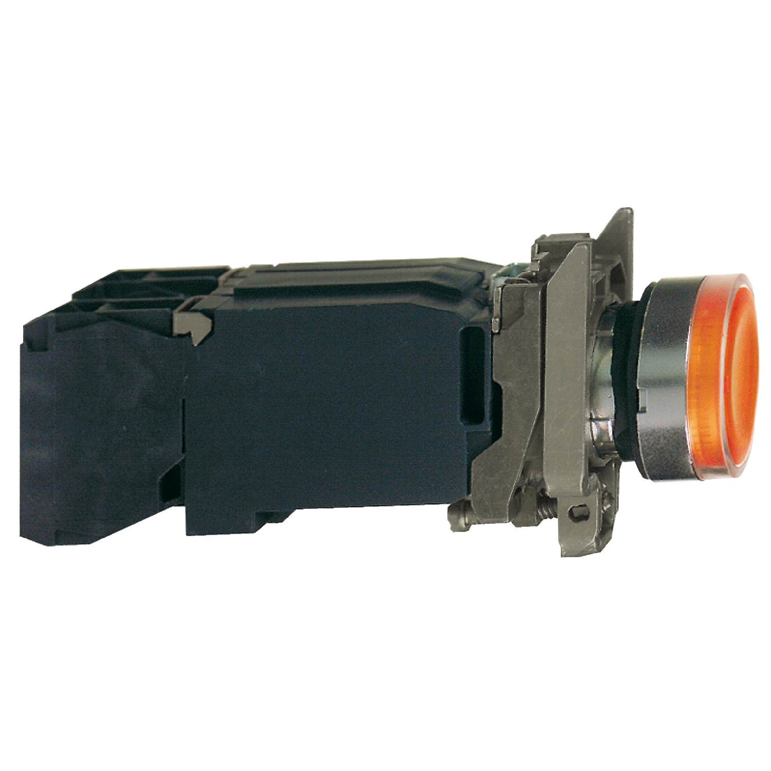 Schneider Electric Schneider Electric XB4BW3545 – Illuminated push button, Harmony XB4, orange flush complete illum pushbutton 22mm spring return 1NO+1NC 220...240V