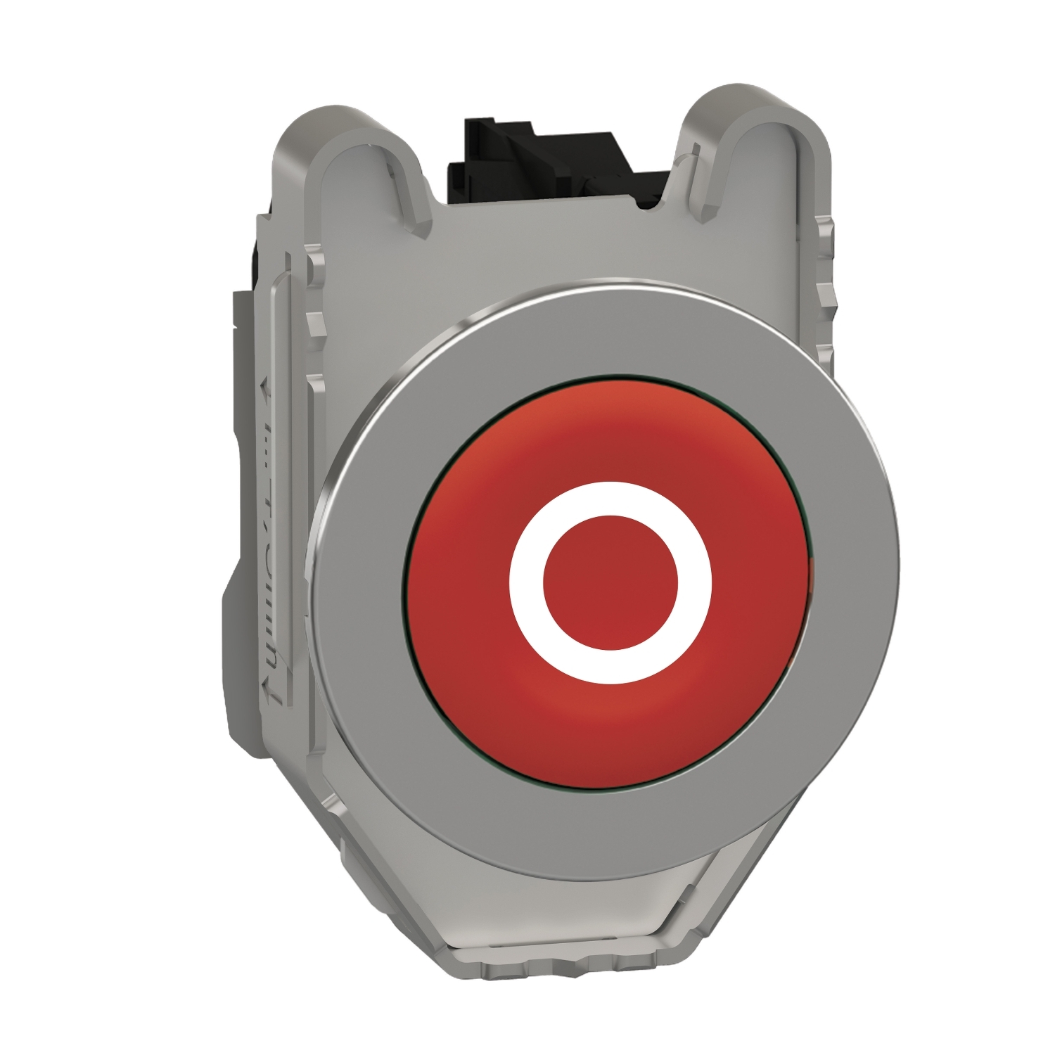 Schneider Electric Schneider Electric XB4FA4322 – Push button, Harmony XB4, flush mounted red flush caps pushbutton white marked "O" 1NC screw clamp