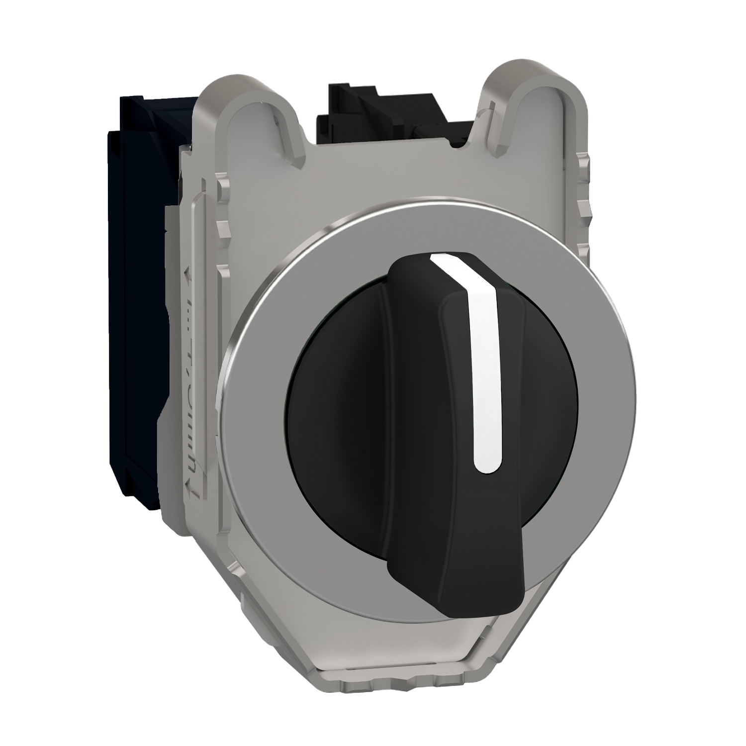 Schneider Electric Schneider Electric XB4FD33 – Selector switch flush mounted, Harmony XB4, metal, black, 30mm, 3 positions, stay put, 2NO