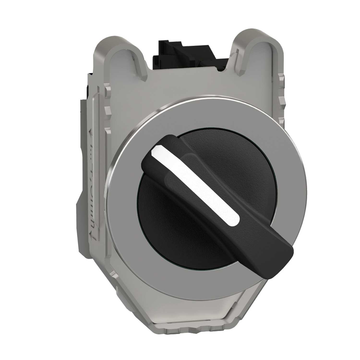 Schneider Electric Schneider Electric XB4FJ21 – Selector switch flush mounted, Harmony XB4, metal, black, 30mm, long handle, 2 positions, stay put, 1NO