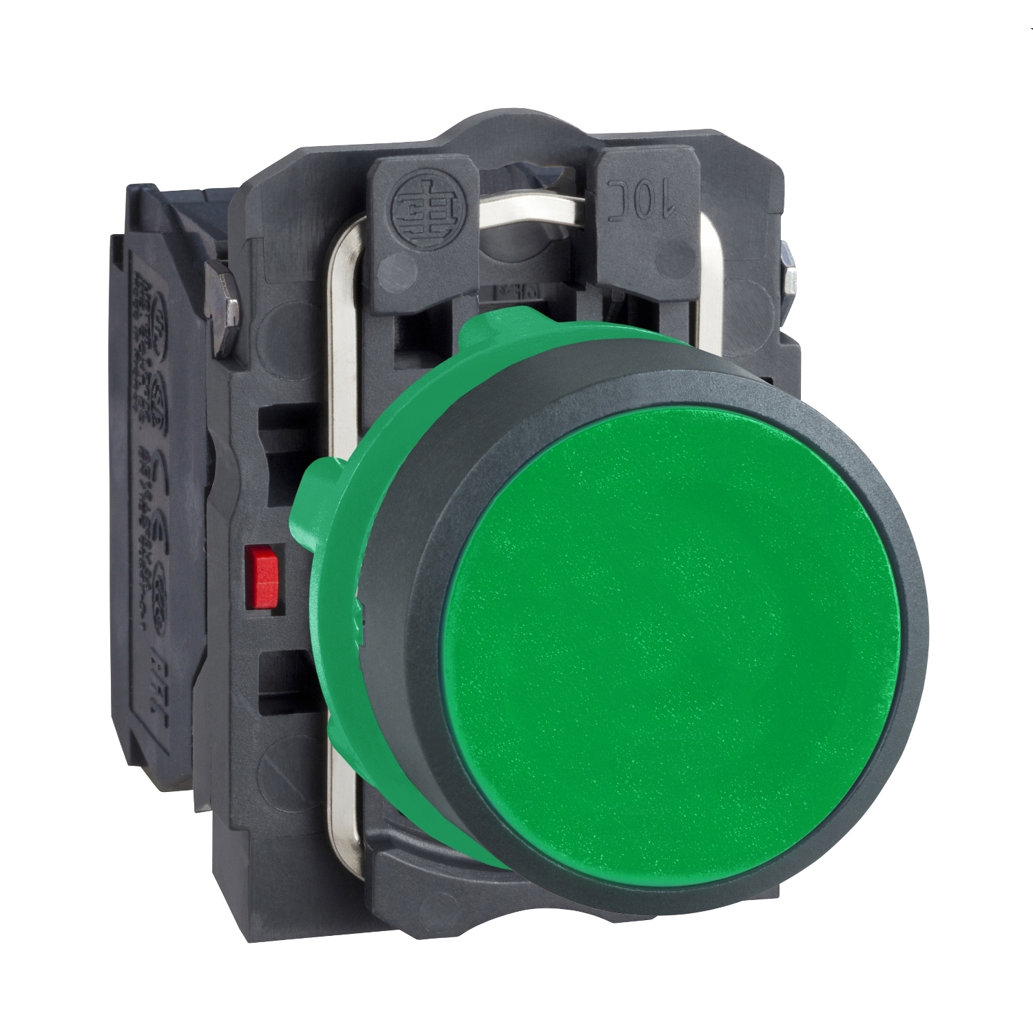 Schneider Electric Schneider Electric XB5AA35 – black flush complete pushbutton Ø22 spring return 1NO+1NC unmarked