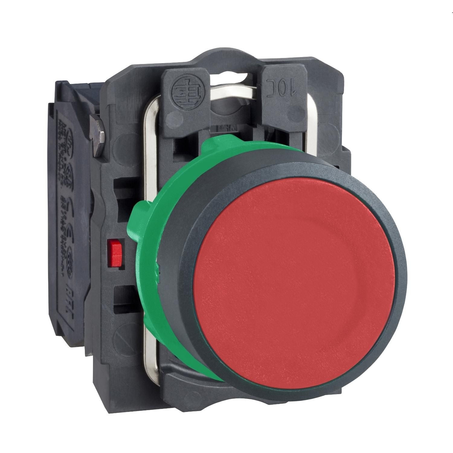 Schneider Electric Schneider Electric XB5AA42 – Push button, plastic, flush, red, Ø22, spring return, unmarked, 1 NC