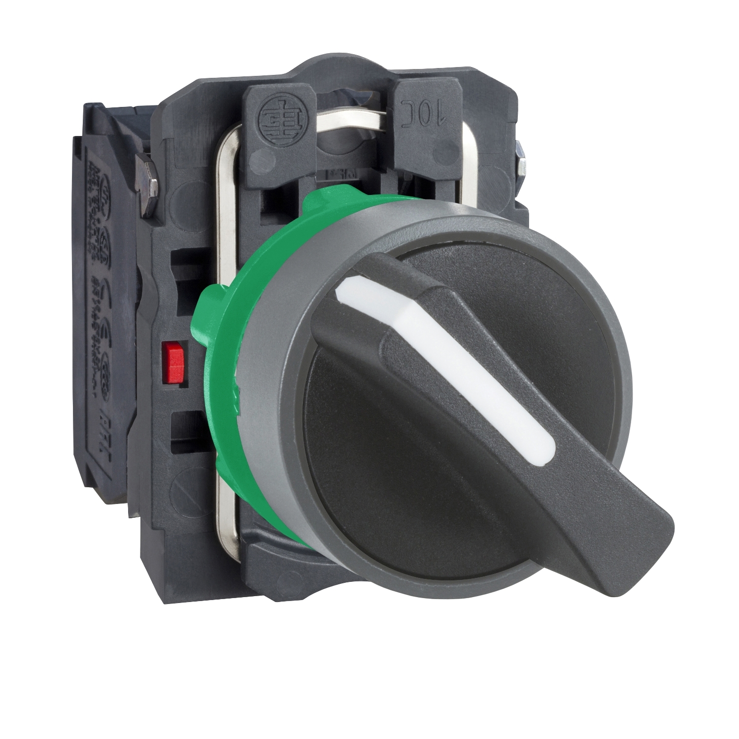 Schneider Electric Schneider Electric XB5AD21C0 – Selector switch, Harmony XB5, 2 pos stay put 1 NO screw clamp cp grey