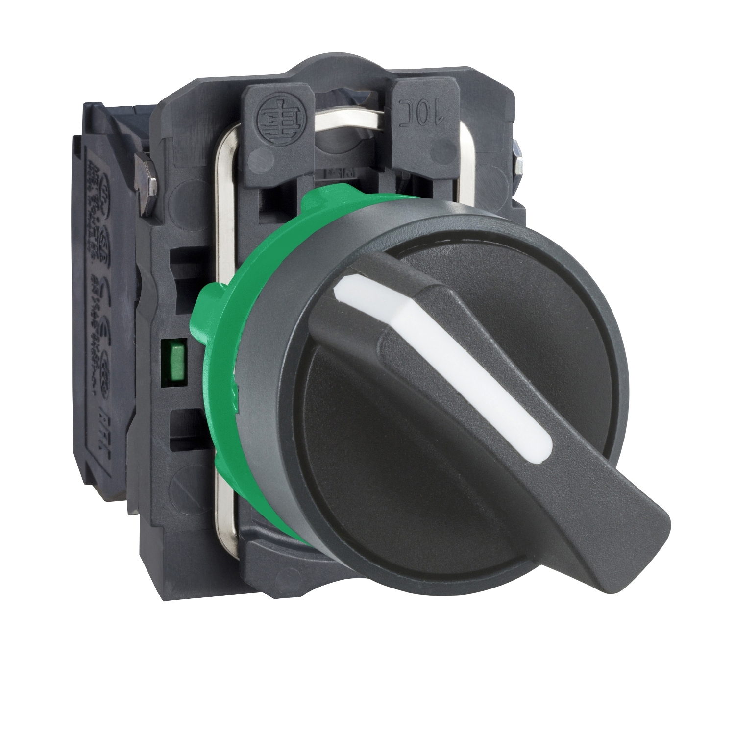 Schneider Electric Schneider Electric XB5AD23 – Harmony XB5, Selector switch, plastic, black, Ø22, 2 positions, stay put, 2 NO
