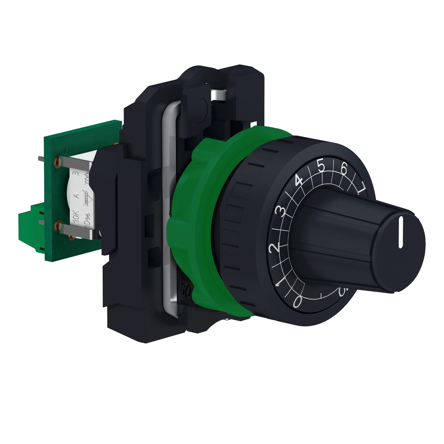 Schneider Electric Schneider Electric XB5AD912R1K – head Ø22 + mounting base + potentiometer 1K