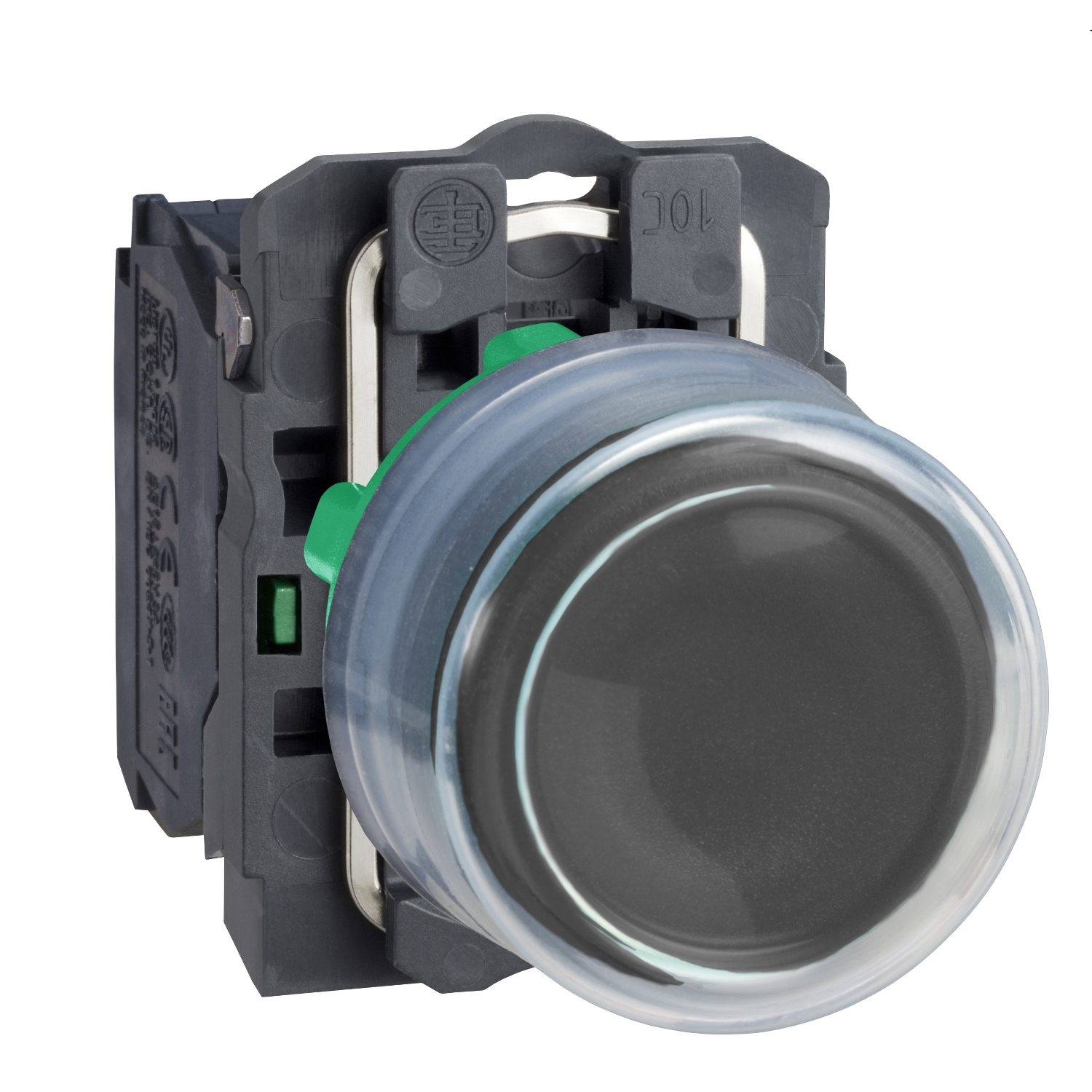 Schneider Electric Schneider Electric XB5AP21 – Push button, plastic, projecting, black, Ø22, spring return, booted, unmarked, 1 NO