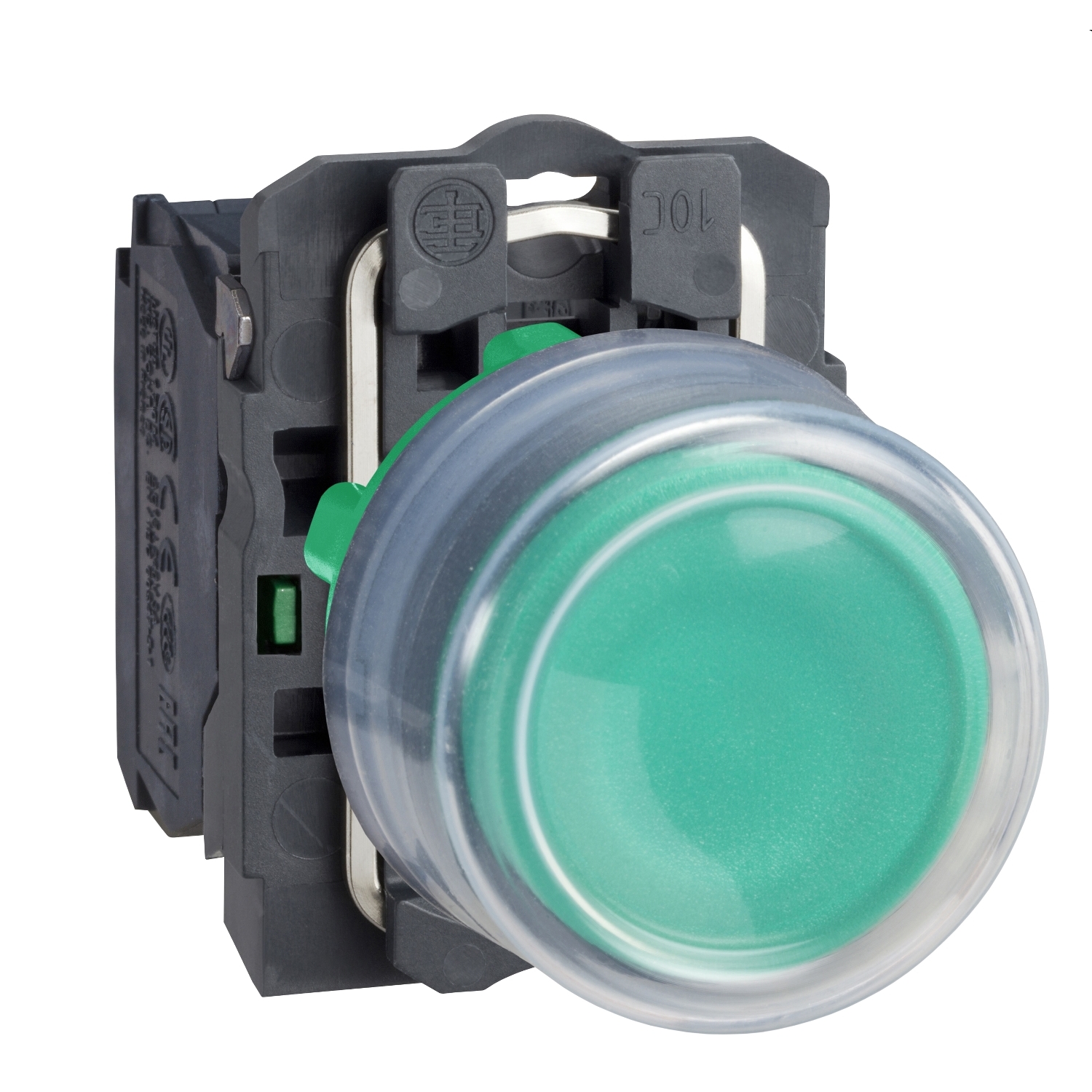 Schneider Electric Schneider Electric XB5AP31 – Push button, plastic, projecting, green, Ø22, spring return, booted, unmarked, 1 NO